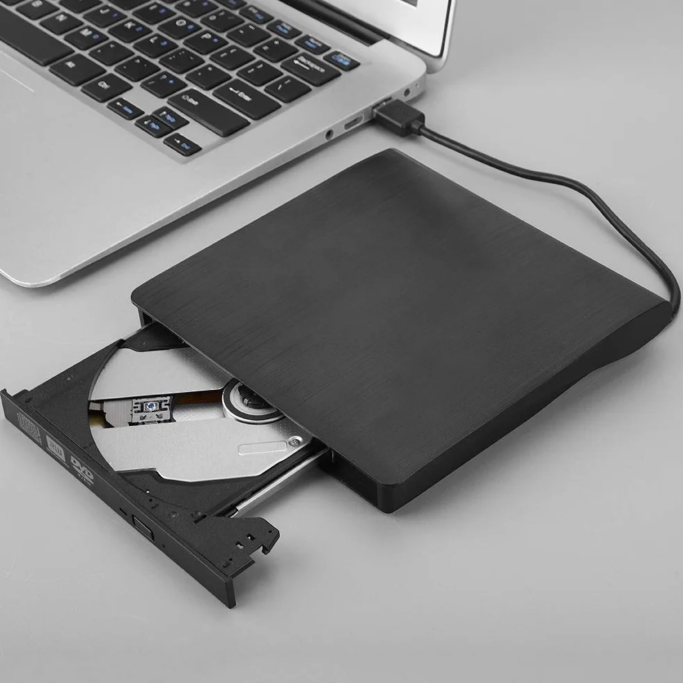 Zewnętrzny Napęd DVD/CD USB3.0, Przenośna Nagrywarka Optyczna DVD, Nagrywarka Napędu DVD USB 3.0 Odtwarzacz DVD dla/ME / 2000 / XP/VISATA / / / MAC OS8.6 itp.