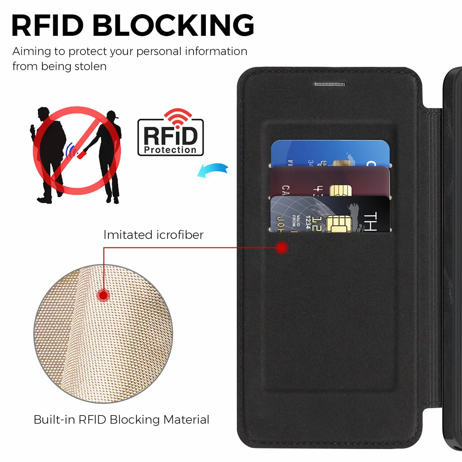Magnetyczne etui do Samsung Galaxy S26 Ultra/S26 +/S26, smukły biznesowy skórzany pokrowiec z klapką z blokadą RFID na karty, pomarańczowy, S26