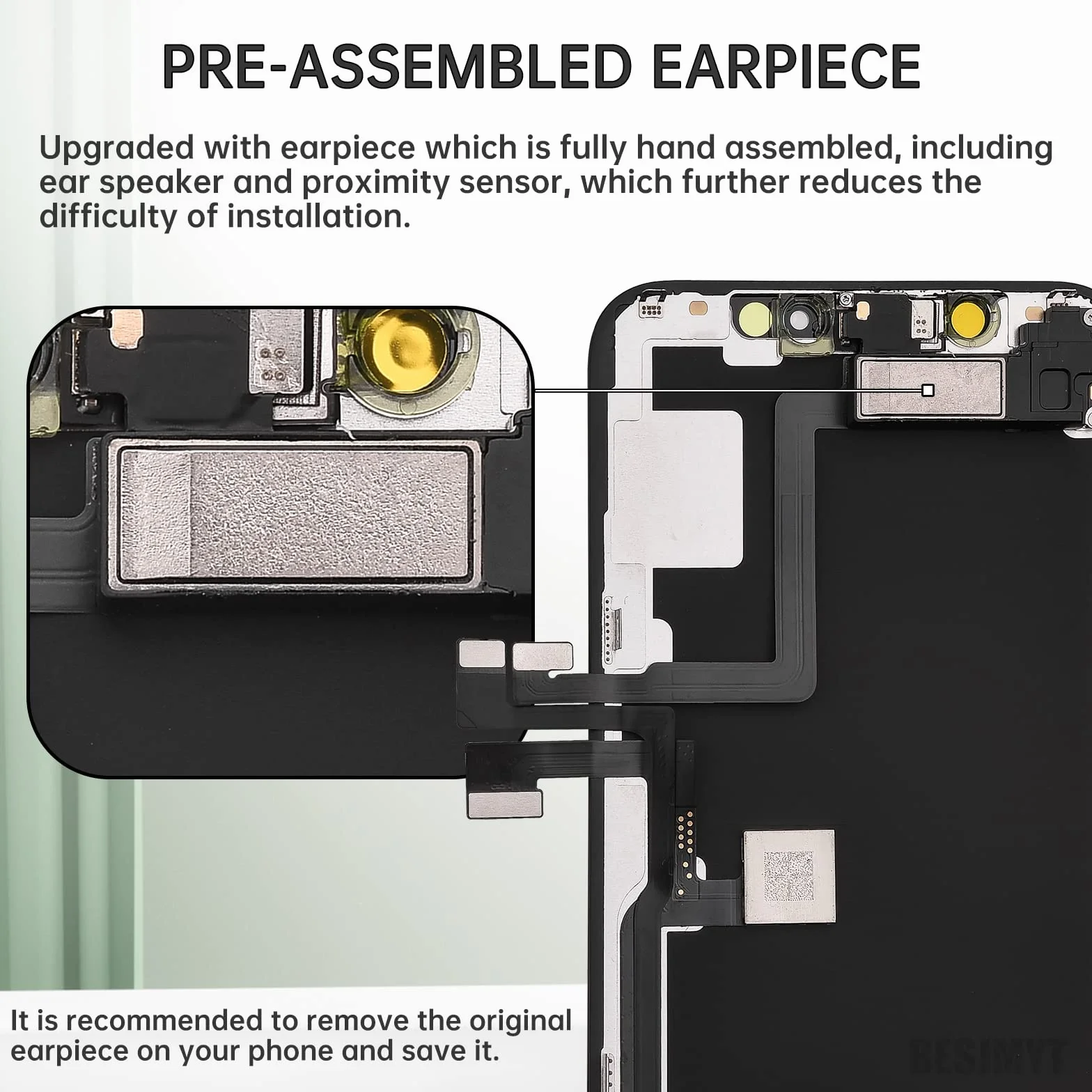 do iPhone'a 11 Pro zamiennik ekranu 5,8 cala z czujnikiem zbliżeniowym głośnika usznego, 11pro 3D dotykowy wyświetlacz LCD pełny montaż Digitizer narzędzia do naprawy ze szklanymi przednimi słuchawkami, zestaw naprawczy A2160, A2217, A2215