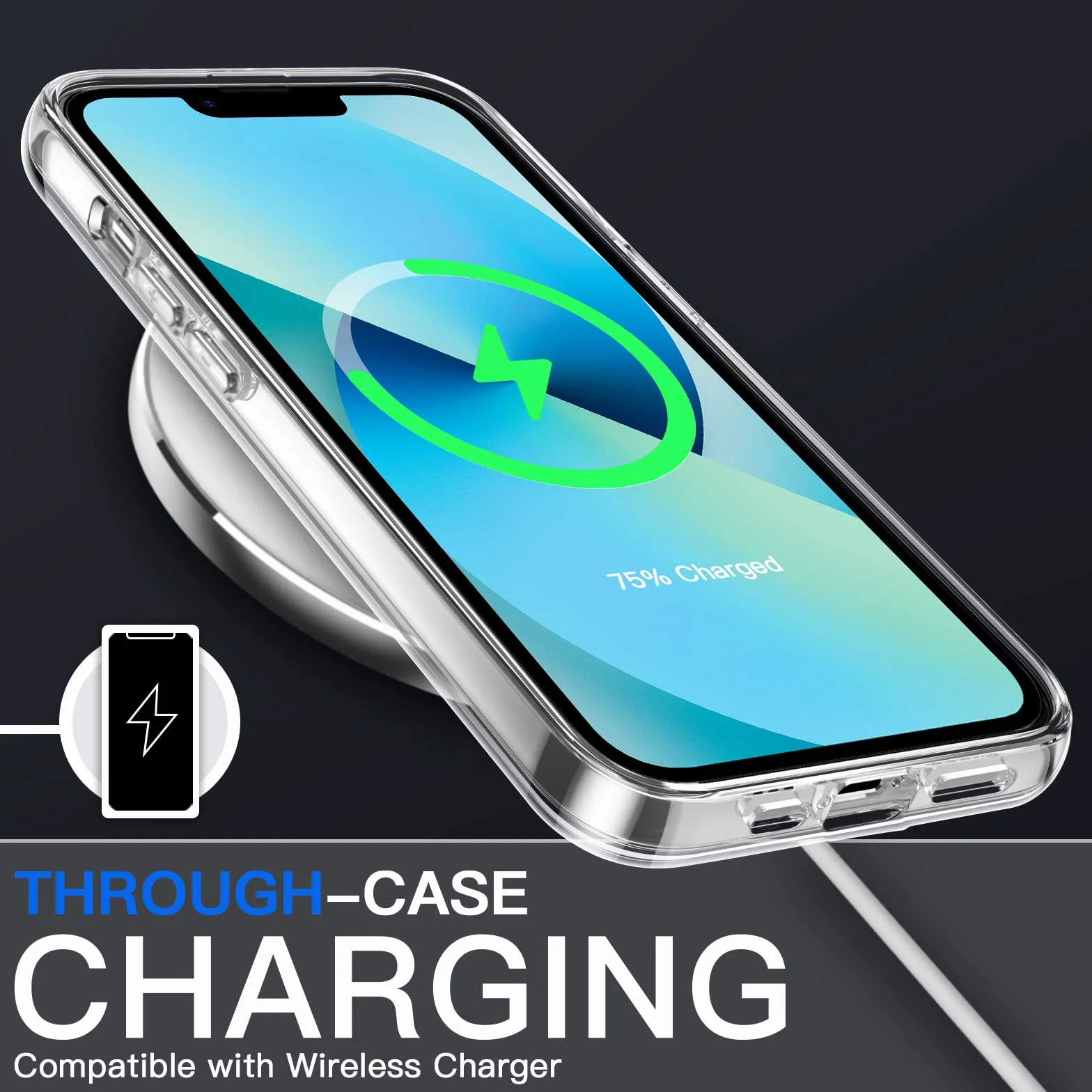 JETech 5 w 1 Etui dla iPhone 13 6,1 Cala, z 2 Sztuki Ochraniacz Ekranu i 2 Sztuki Obiektyw Aparatu Ekran, Nie Żółknie, Folia ze Szkła o Pełnym Pokryciu, Odporna na Wstrząsy Case (Przezroczyste)
