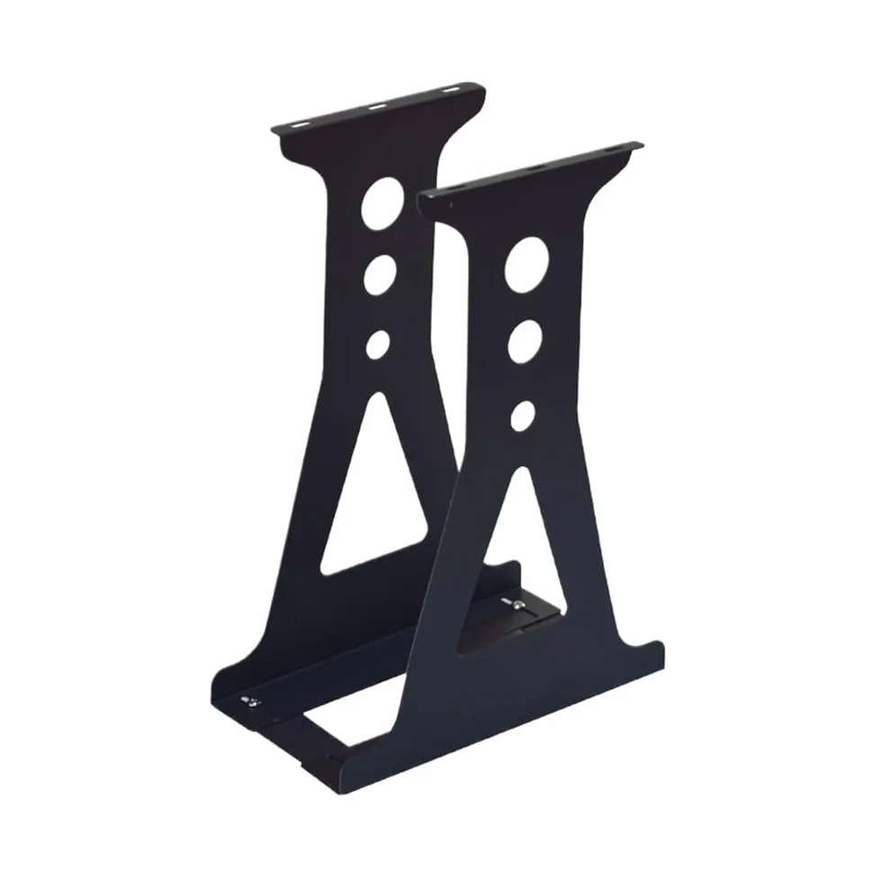 Stojak na komputer stojak uchwyt procesora pod biurkiem - PC Tower Case uchwyt na stół - regulowana szerokość - stojak procesora PC hosta uchwyt wiszący (czarny, 510 mm)