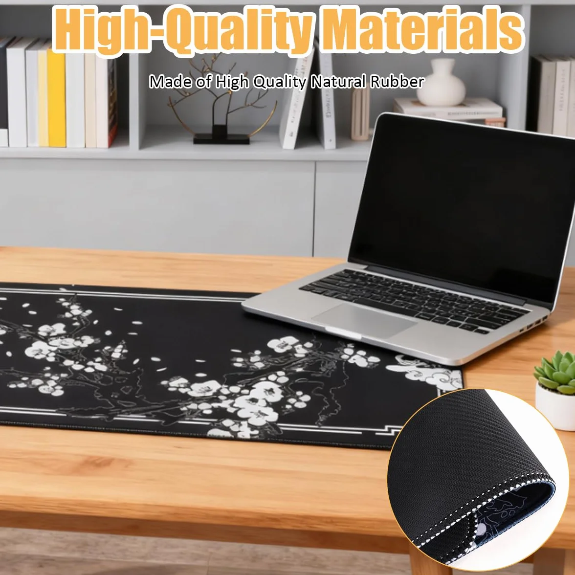 Japońska podkładka pod mysz do gier XXL 800 x 300 mm | Mousepad Japan, duża podkładka pod mysz, poprawia precyzję i prędkość, z wodoodporną i antypoślizgową podstawą