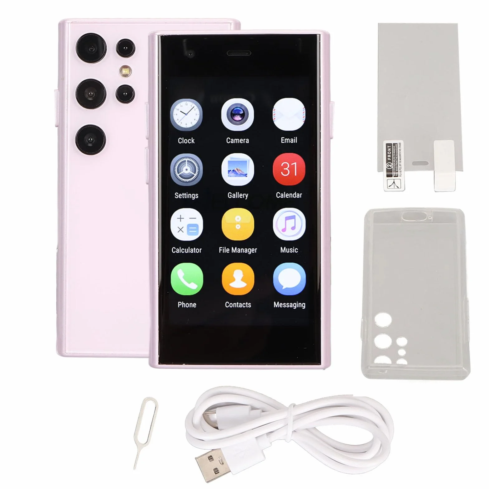 3.0 W soies S23 Pro mini smartfon Ultra cienki wifi Android 8.1 3G Pocket Cell Telefon Dual SIM 2GB RAM 16GB ROM Compact Portable dla podróży dla dzieci (-2611230091912)