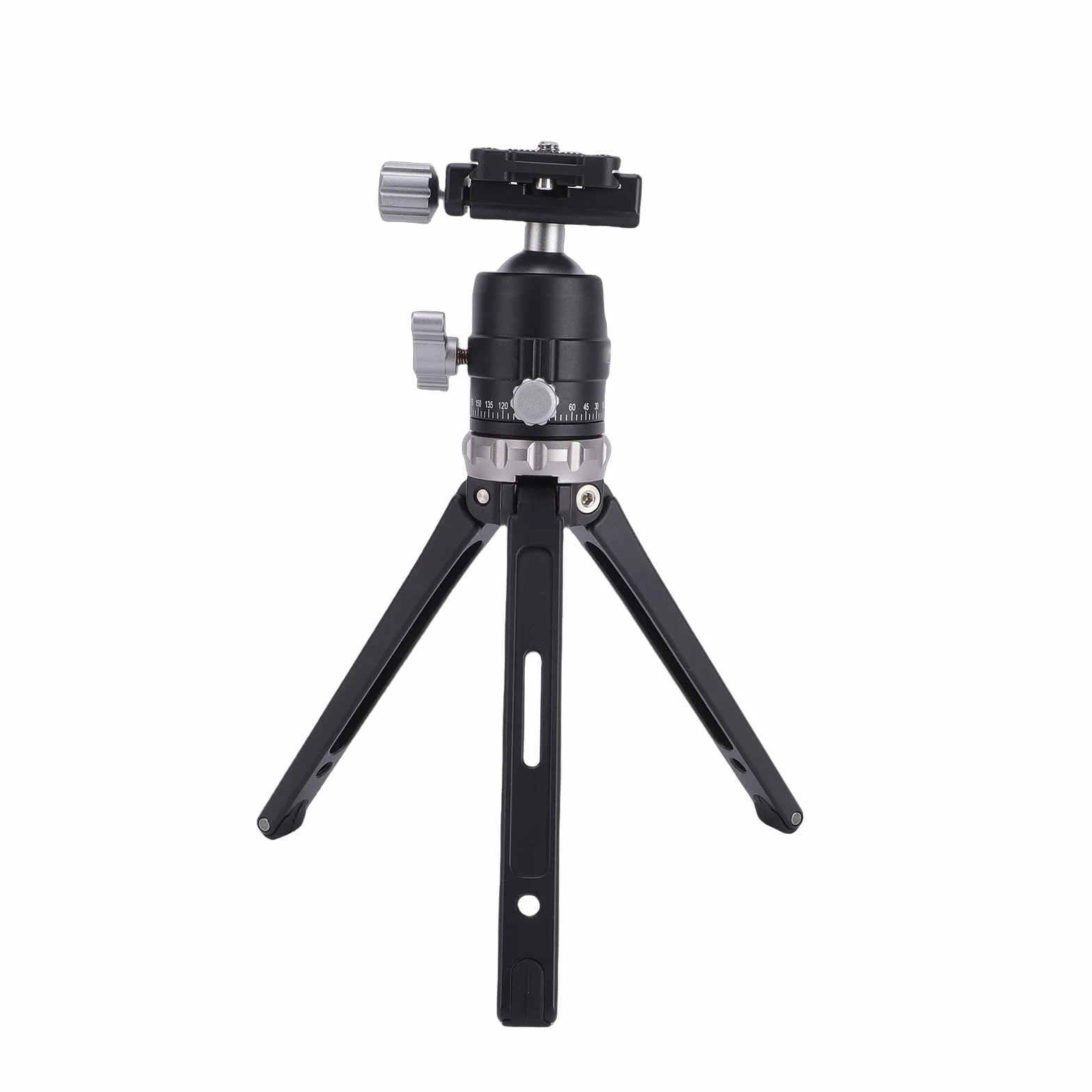 Cryfokt Stojak na Biurko Statyw z możliwością Regulacji 360 Stopni Przenośny Statyw do Kamer Vlog DSLR Lekki Aluminiowy 8,9 Cala (GREY)