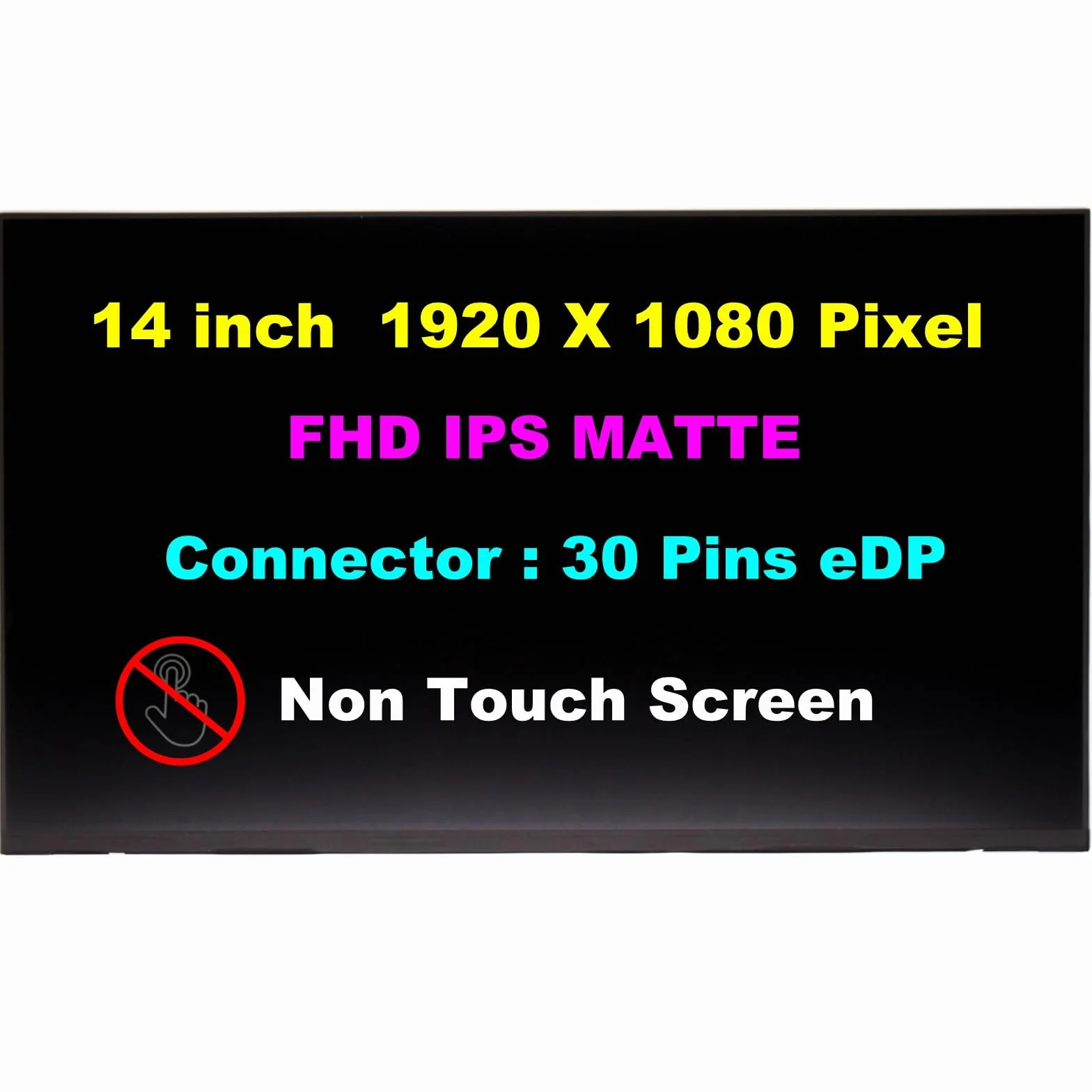 New 14.0" FHD (1920x1080) LED LCD Screen Replacement For Dell Latitude 5430 PN 00HXCK LP140WFH (SP) (M2) Latitude 5430 P/N R100T, FXXHW CN-0FXXHW Laptop Notebook Matte Display Panel 30 Pin Non Touch