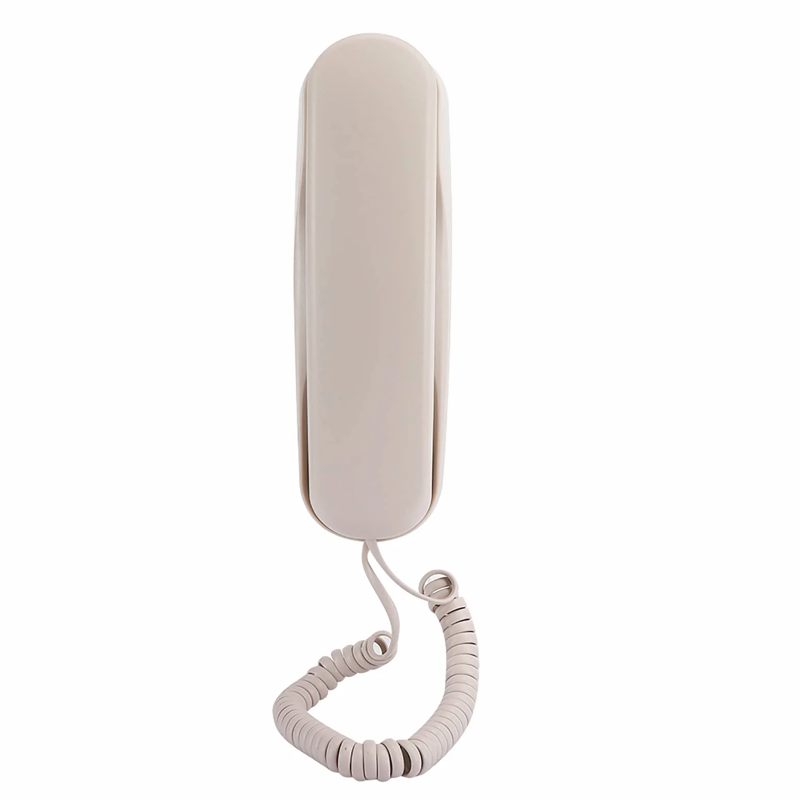 Socobeta Przewodowy telefon stacjonarny do domu, korzystanie z telefonu stacjonarnego, ściana podwójnego przeznaczenia, do pokoju hotelowego, windy rodzinnej, łazienki, beżowy