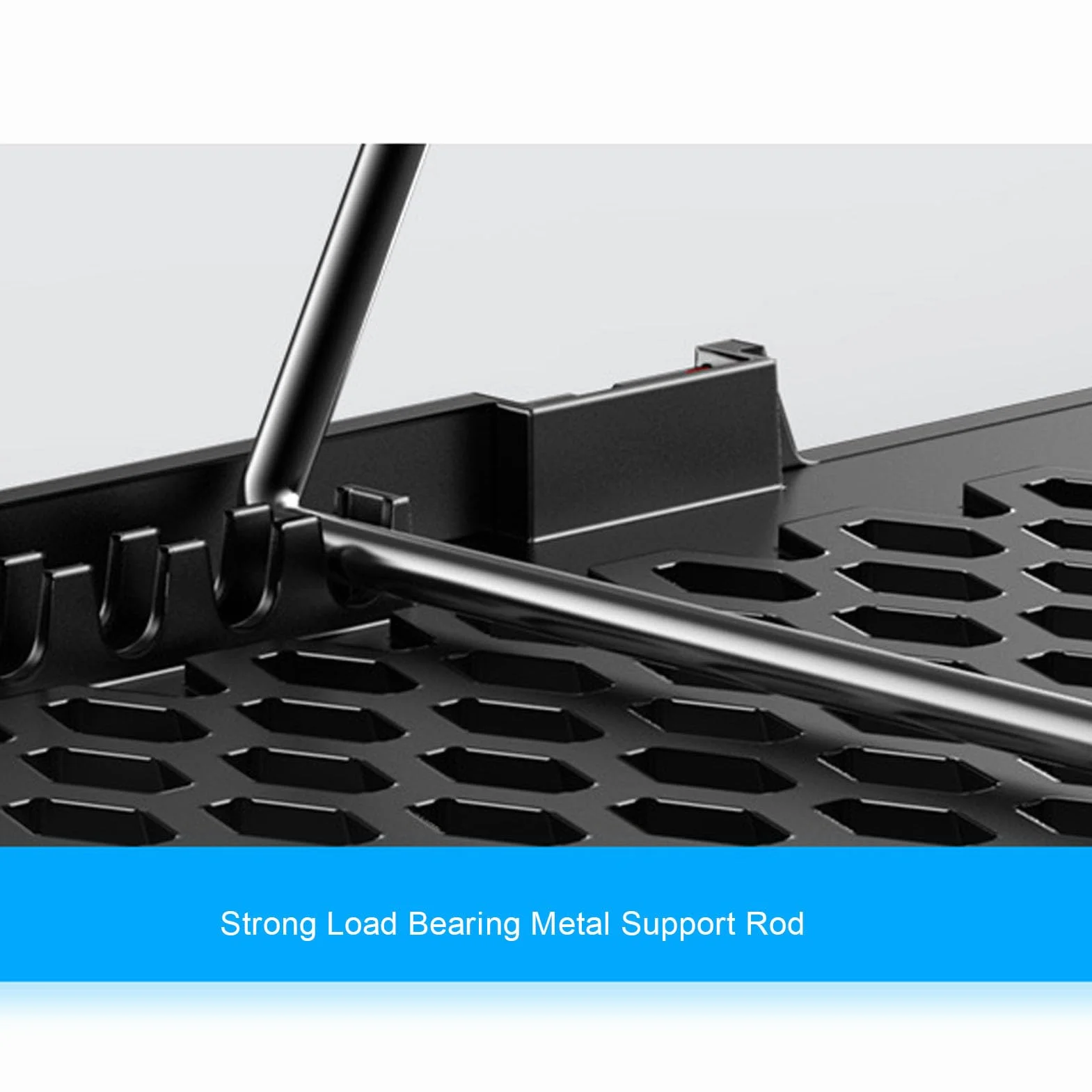 Goshyda Podkładka Chłodząca do Laptopa RGB do Gier, 10-wentylatorowa Chłodziarka do Laptopa z 8 regulacją Wysokości, 5 Prędkościami Wentylatora i 2 Portami USB do Laptopa o Przekątnej (14 fanów)