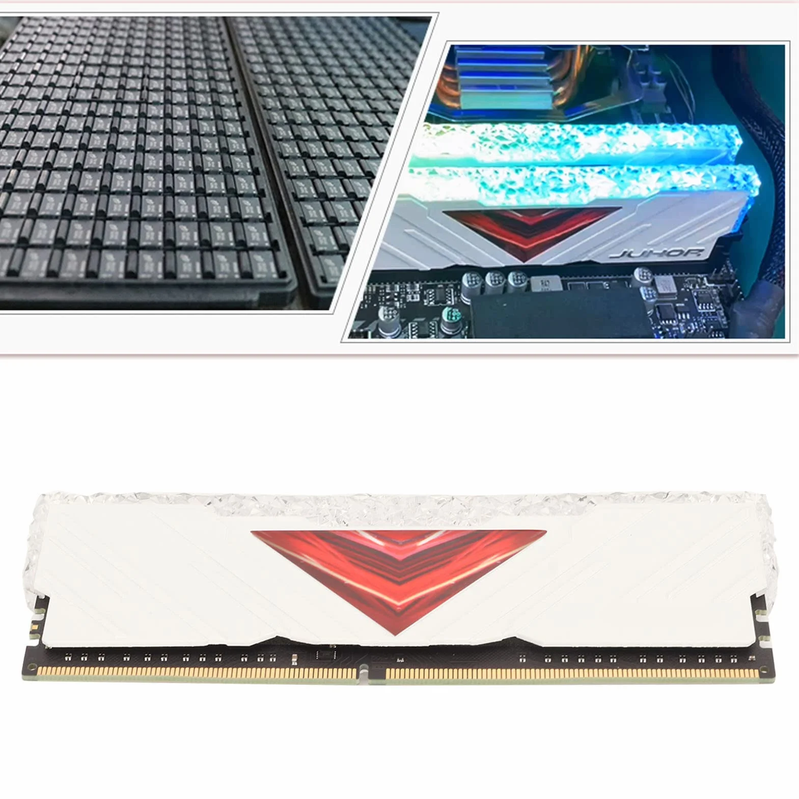 Generic Moduł Pamięci Komputera, światło RGB 3200 MHz, Stabilna i Bezpieczna pamięć do Gier Stacjonarnych (8GB)