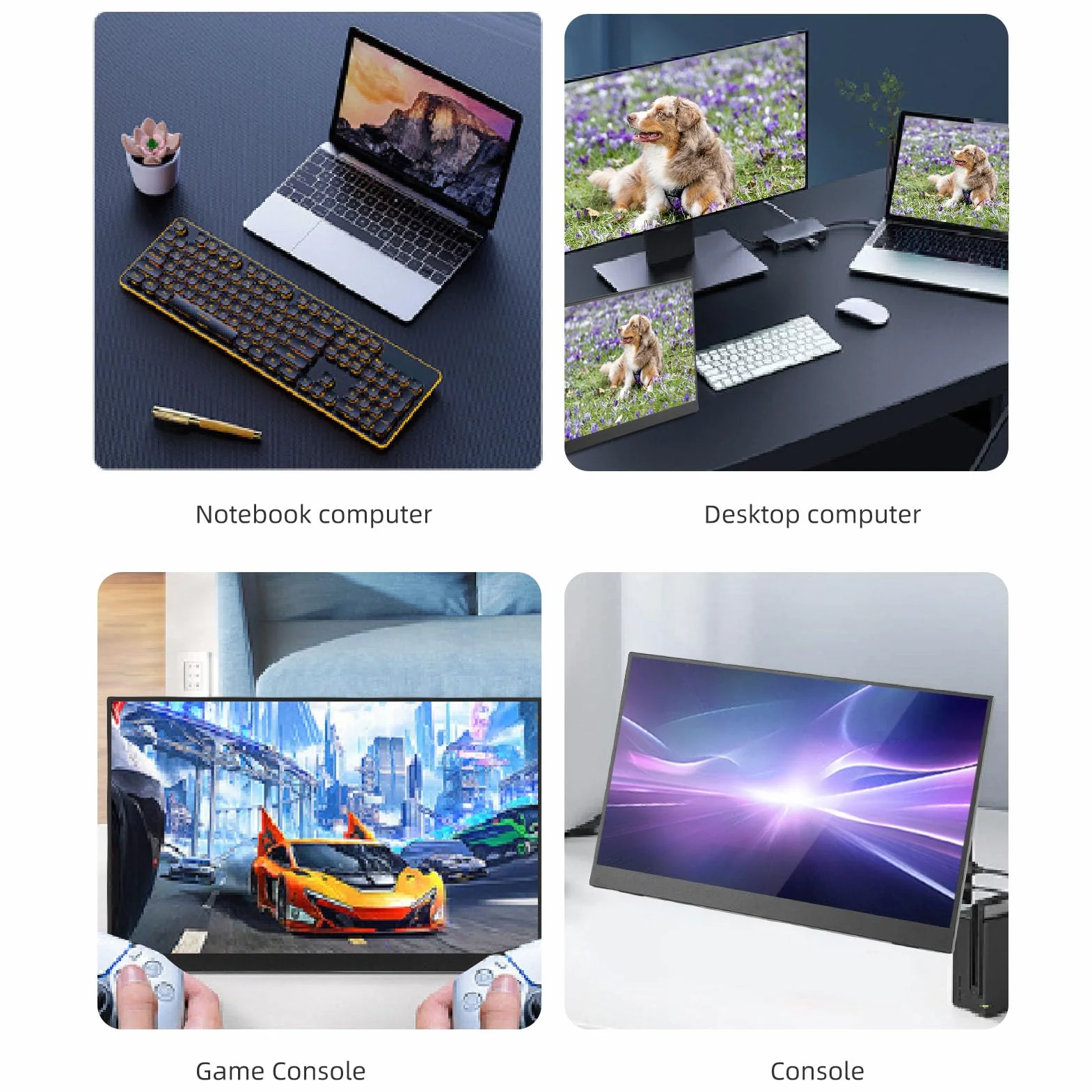 Fabater Przenośny Wyświetlacz 15.6 -HD -HD dla Wydajności Wielu Ekranów na Laptopach i Konsole do Gier