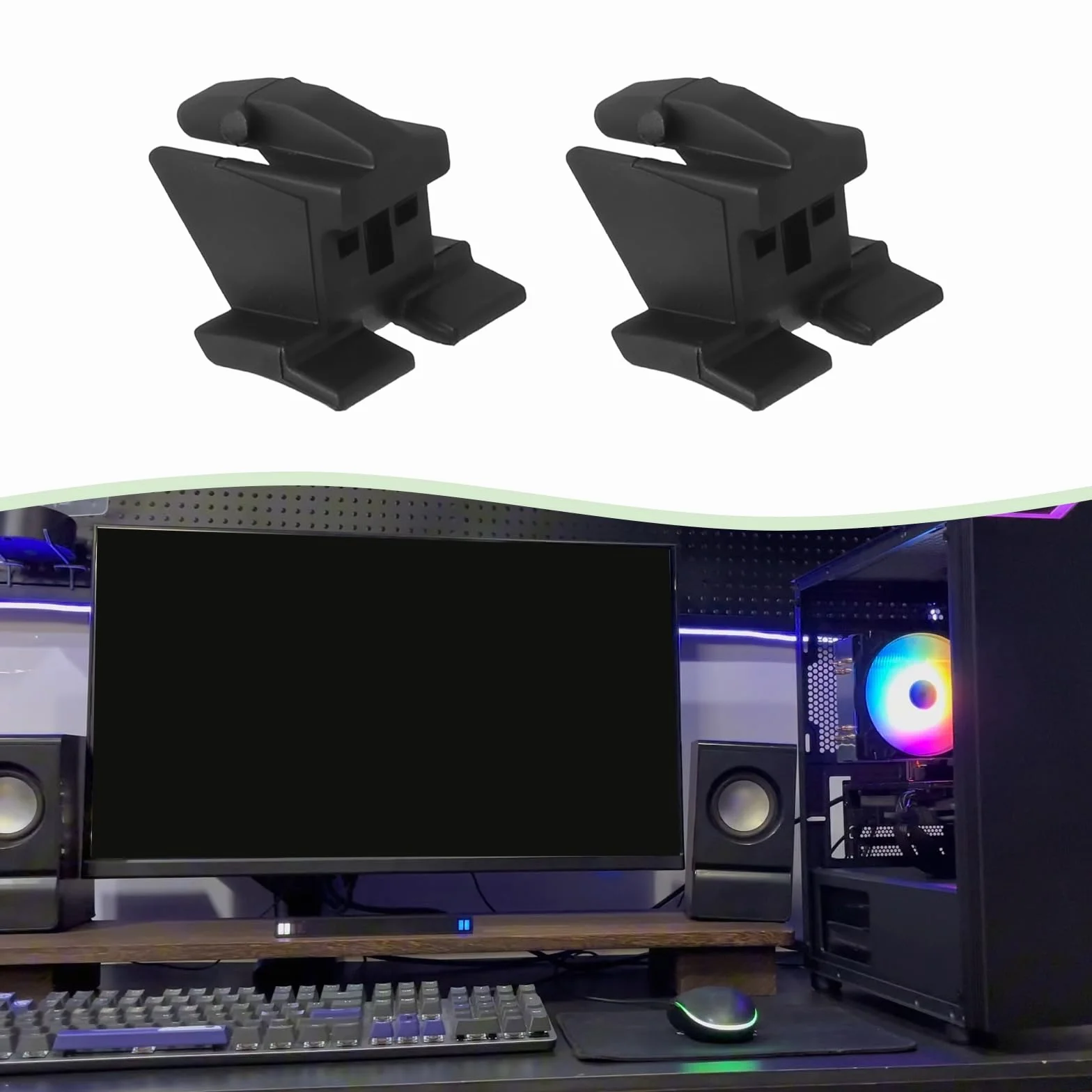 Zestaw 5 gniazd PCIE 16X Gaming PCIE 16X Slot Retention Clip Gniazdo karty graficznej z klipsem mocującym Fishtail, idealne do biura, gier i codziennego użytku