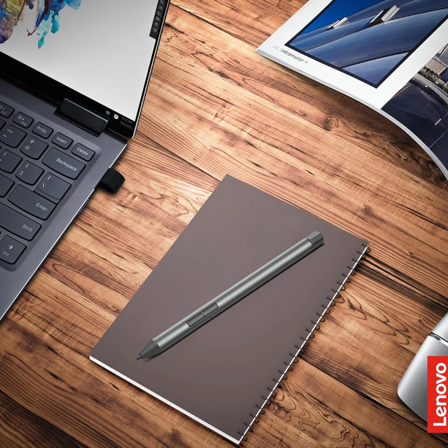 Lenovo Digital Pen 2 - cyfrowy Boligraf z 4096 poziomami czułości ciśnienia, kolor szary