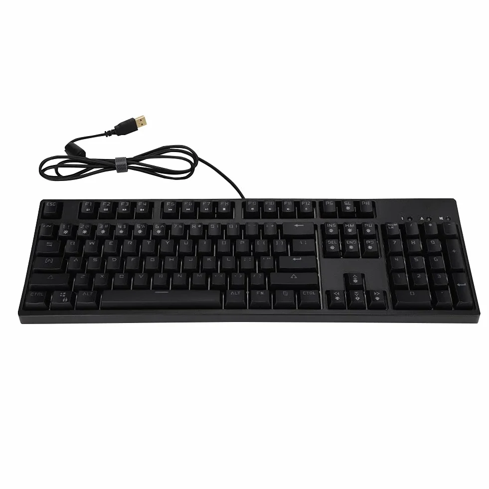 KUIDAMOS M-8 104 Klawisze Klawiatura Mechaniczna Ergonomiczna Konstrukcja Przewodowa Podświetlenie RGB do Gier Biurowych Materiał ABS