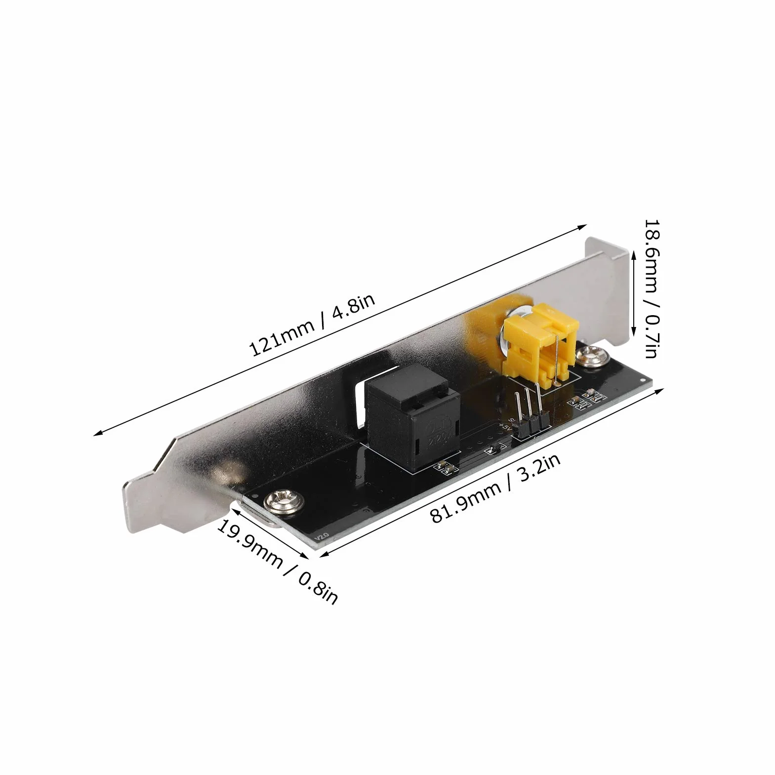 PC cyfrowy adapter wyjścia audio SPDIF RCA optyczny koncentryczny 24-bit 192 kHz uchwyt na kabel DAC