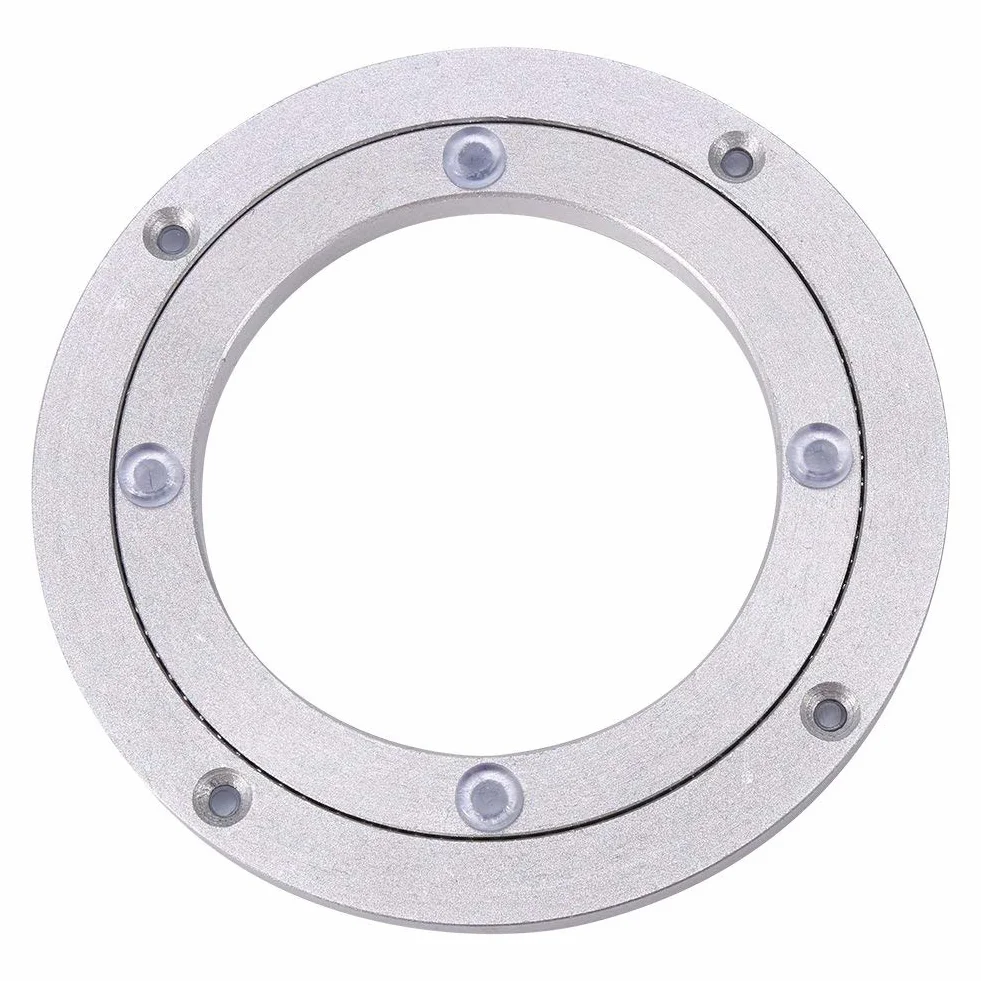Yosoo Heavy Duty Aluminium Legierung Rotierende Lager Turntable Runde Speisetisch Smooth Swivel Plate (Abmessung : 8inch)