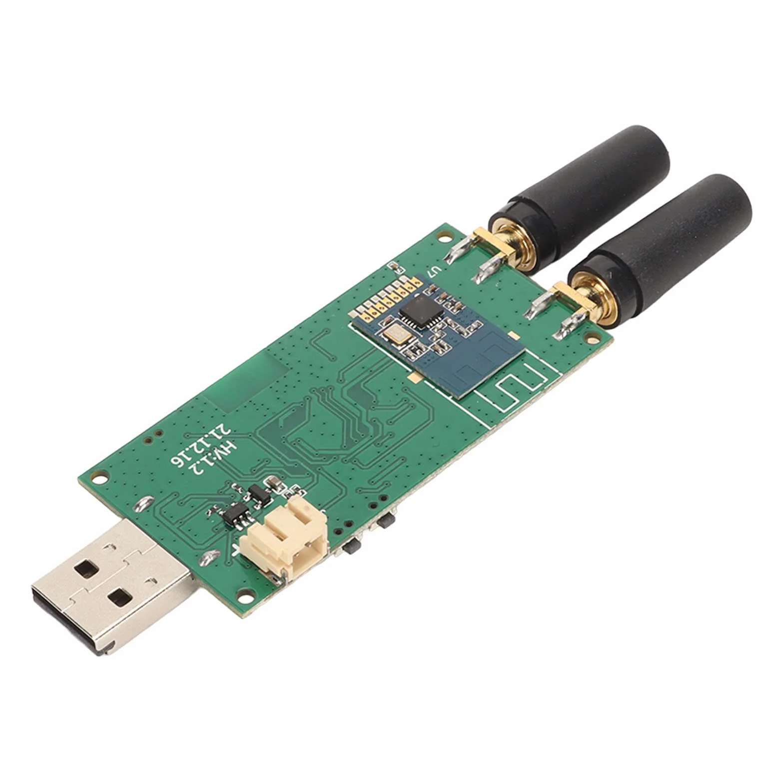 Jiawu Adapter Płytki Modułu RF, Adapter Częstotliwości Radiowej 300 MHz 348 MHz 387 464 779 928 2,4 GHz, Moduły Częstotliwości Radiowej Evil Crow RF V2 z Dwoma Modułami CC1101 do Przesyłania Sygnału