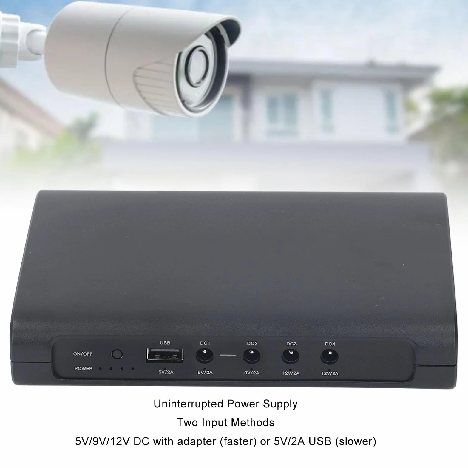 Zasilanie Awaryjne z Baterii UPS Nieprzerwany Zasilacz Mini Bateria do Monitorowania Domu Routera, Kabli Modemu (Genericowk3spyf76-12)