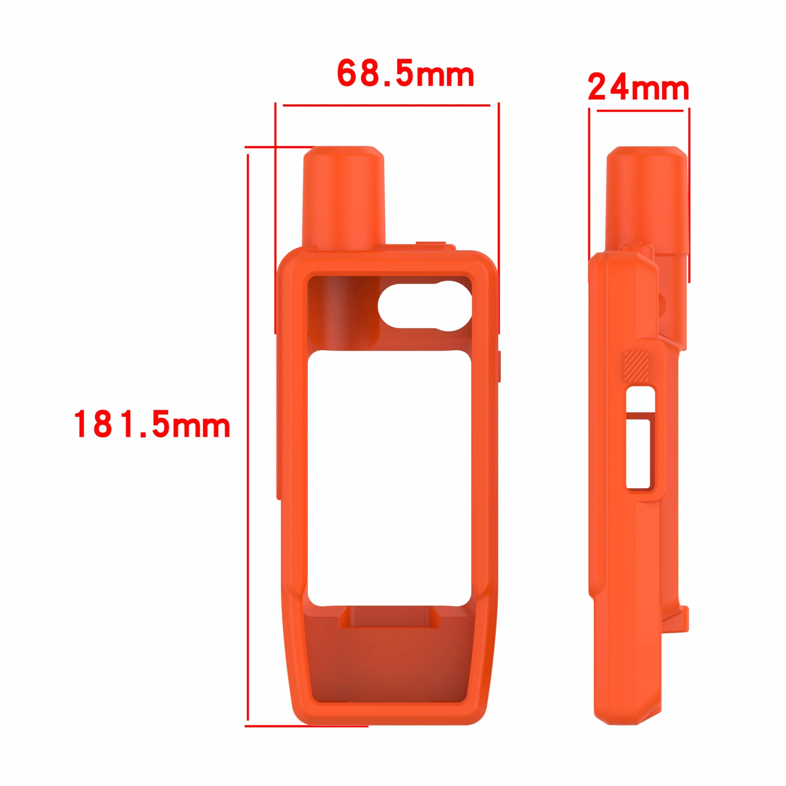 Etui kompatybilne z Garmin GPSMAP H1i Plus, odporna na zarysowania silikonowa ochrona ultracienka, osłona urządzenia ręcznego GPS, pomarańczowe