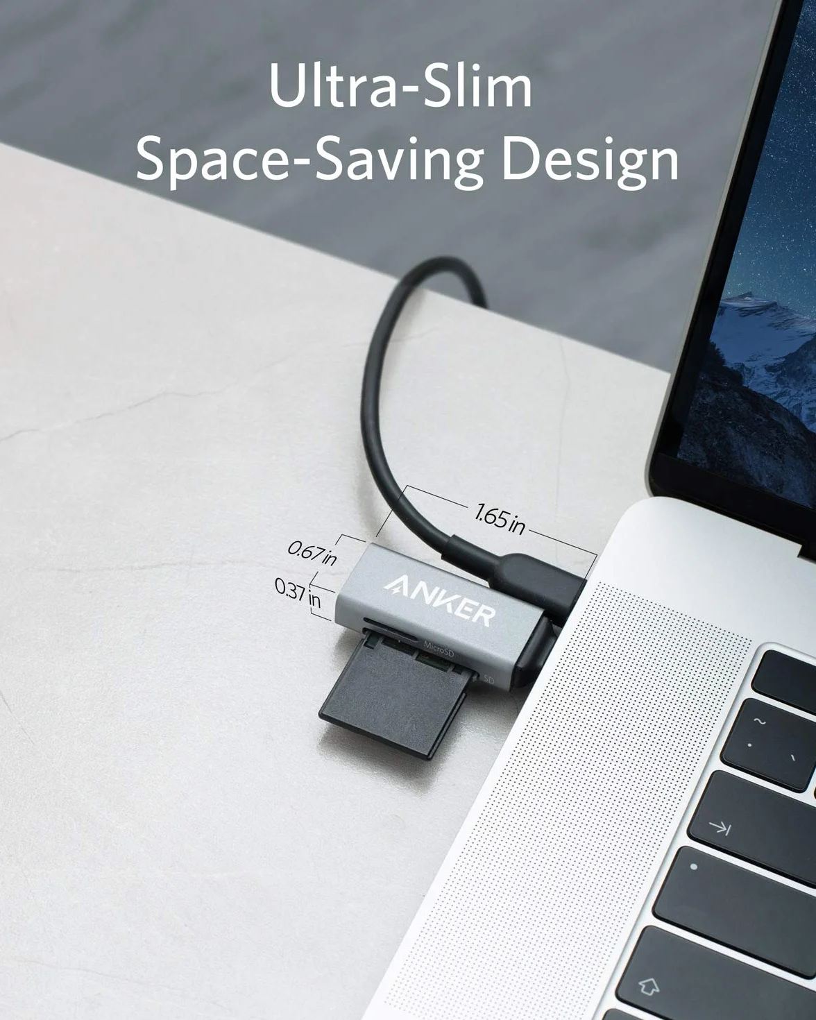 Anker Czytnik Kart SD USB C 2w1 SDXC SDHC Micro SD