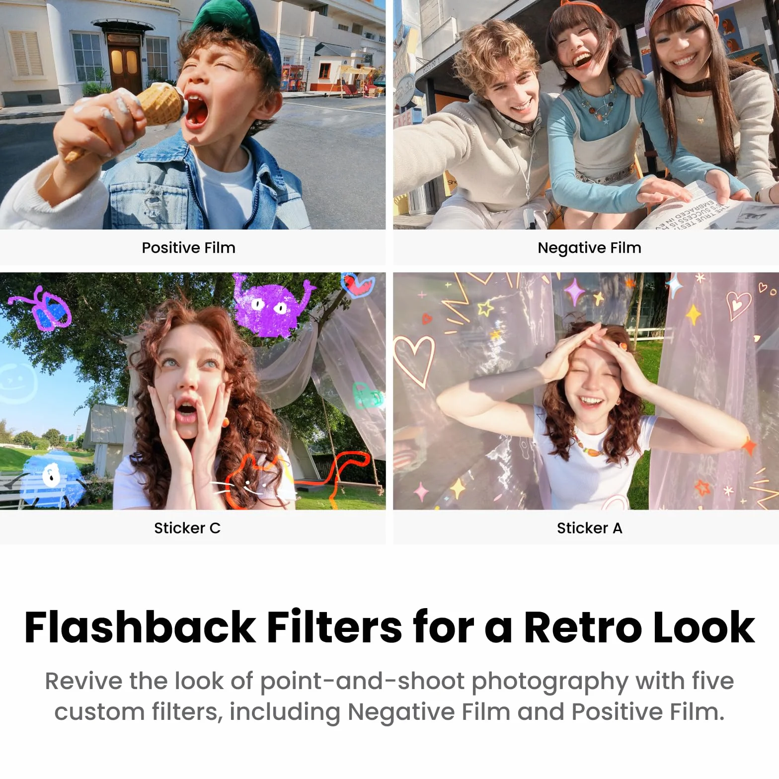 Insta360 GO 3S Retro Bundle Edycja Specjalna 64GB Czerwony - Mała kamera do vloggingu 4K, kamera POV bez użycia rąk, filtry retro, 4K30fps, dodatkowa bateria, lekka, nośna kamera vlog do ujęć