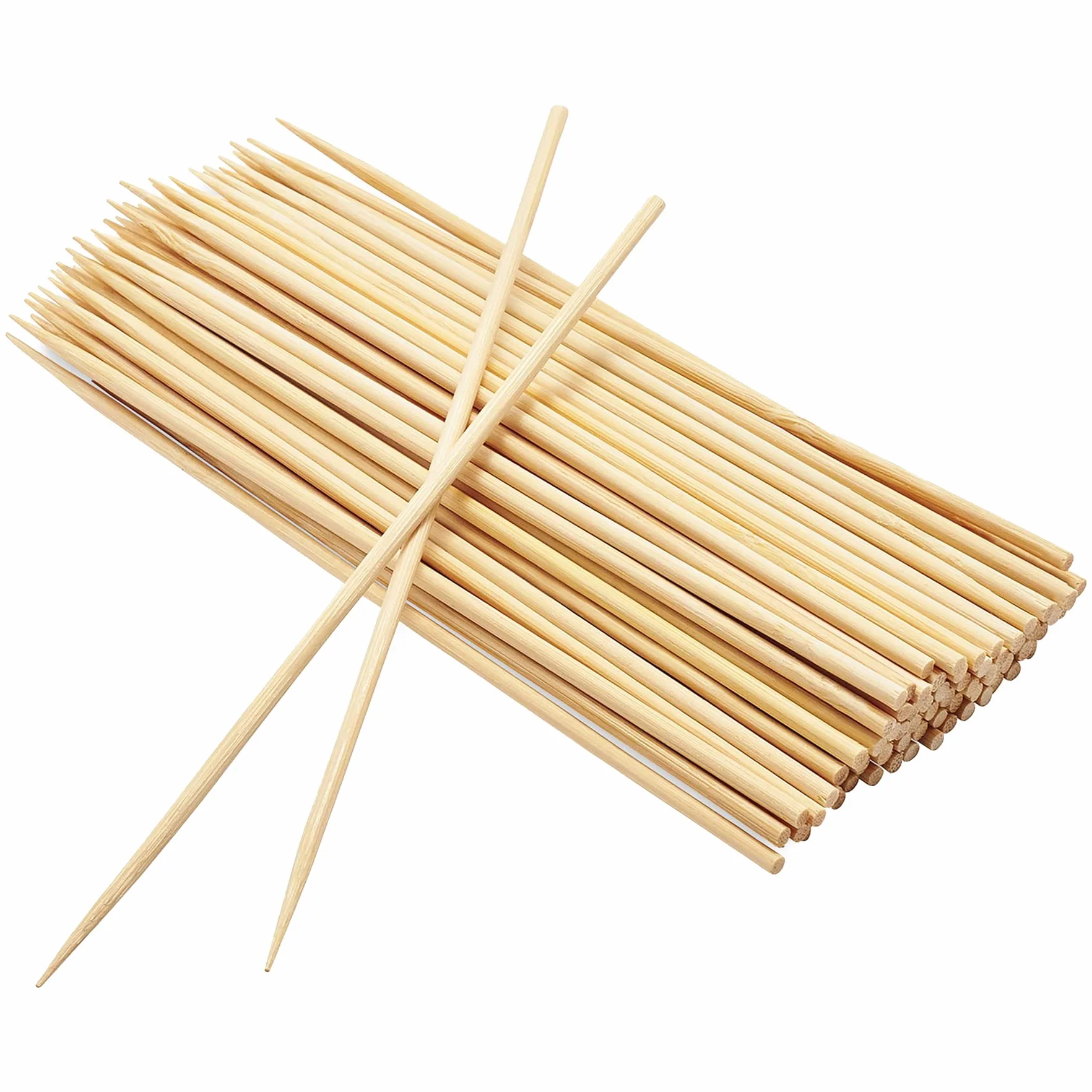 Szaszłyki drewniane klasyczne patyki 100 sztuk 10 cm 15 cm 20 cm 25 cm