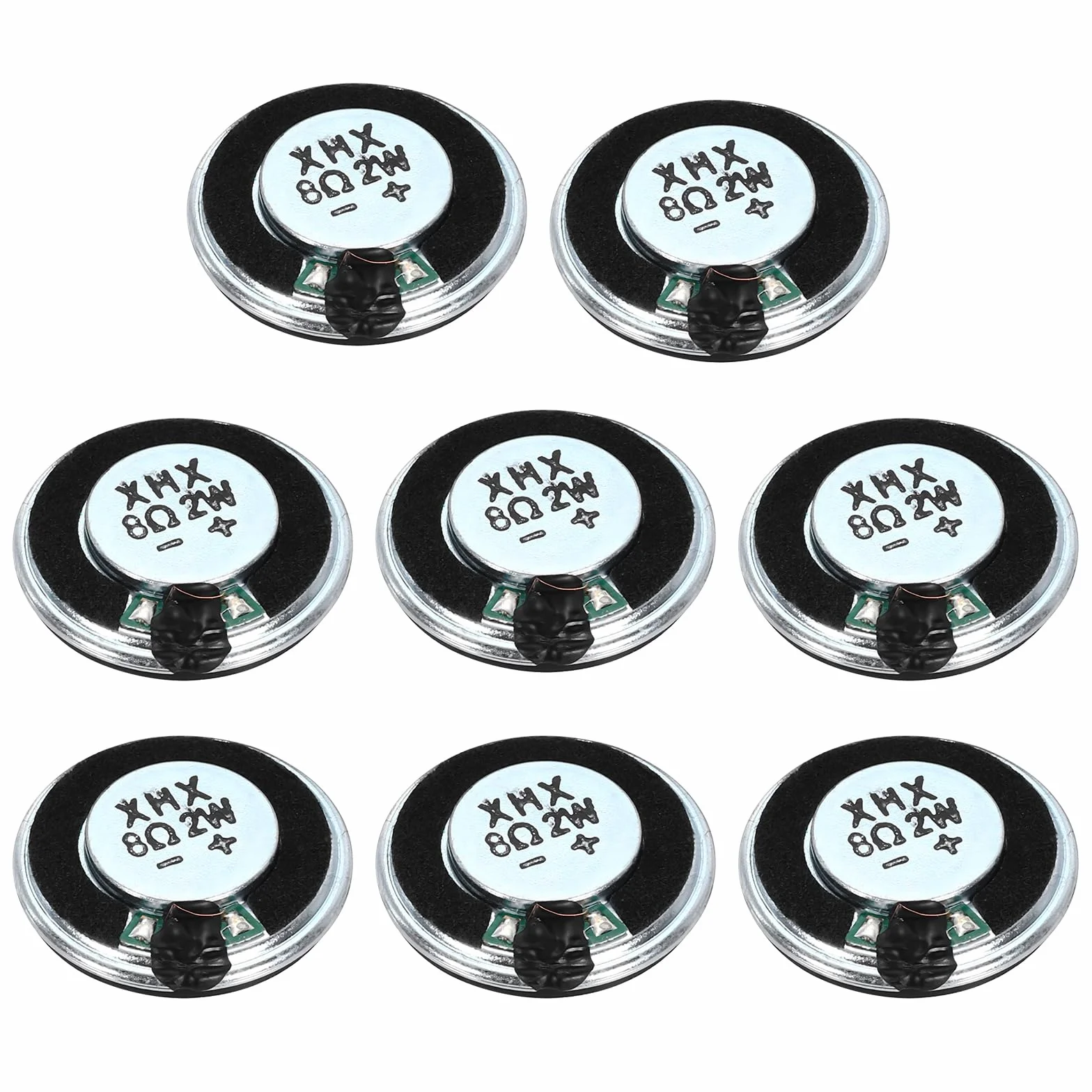 QUARKZMAN 8 sztuk 2 W 8 Ohm małe głośniki metalowa okrągła metalowa obudowa wewnętrzny magnetyczny głośnik mini DVD EVD przenośny multimedialny samochód reklamowy