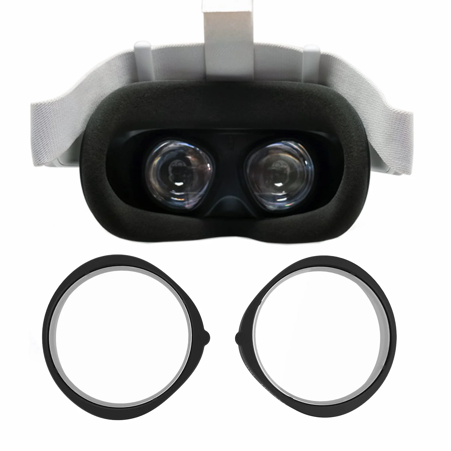 Okulary dla krótkowzroczności do Oculus Quest 2 gry wirtualnej rzeczywistości zestaw słuchawkowy okulary krótkowzroczne akcesoria VR osłona obiektywu ramka ochronna (-3.0D)