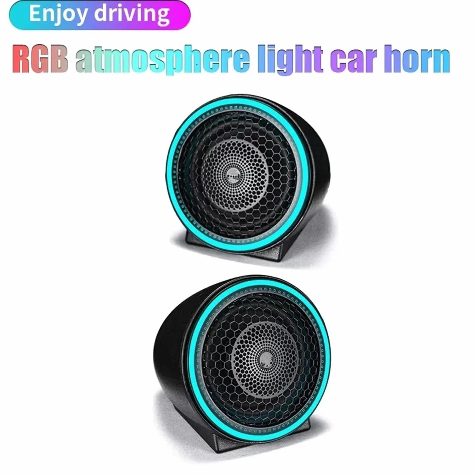 Głośnik samochodowy 2,8-calowy HIFI średniotonowy i wysokotonowy pełnozakresowy, sztuki RGB Atmosphere Light Car Audio Modyfikowany 4Ω
