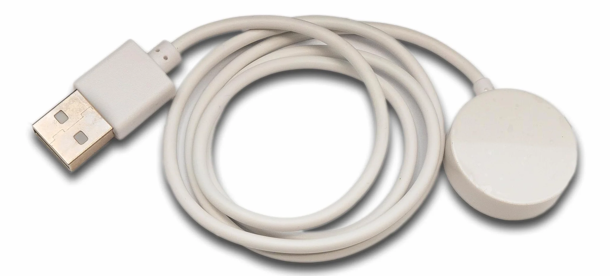 System-S USB 2.0 bezprzewodowy kabel 70 cm stacja ładująca do zegarka Haylou Watch R8 Smartwatch bezprzewodowy adapter biały