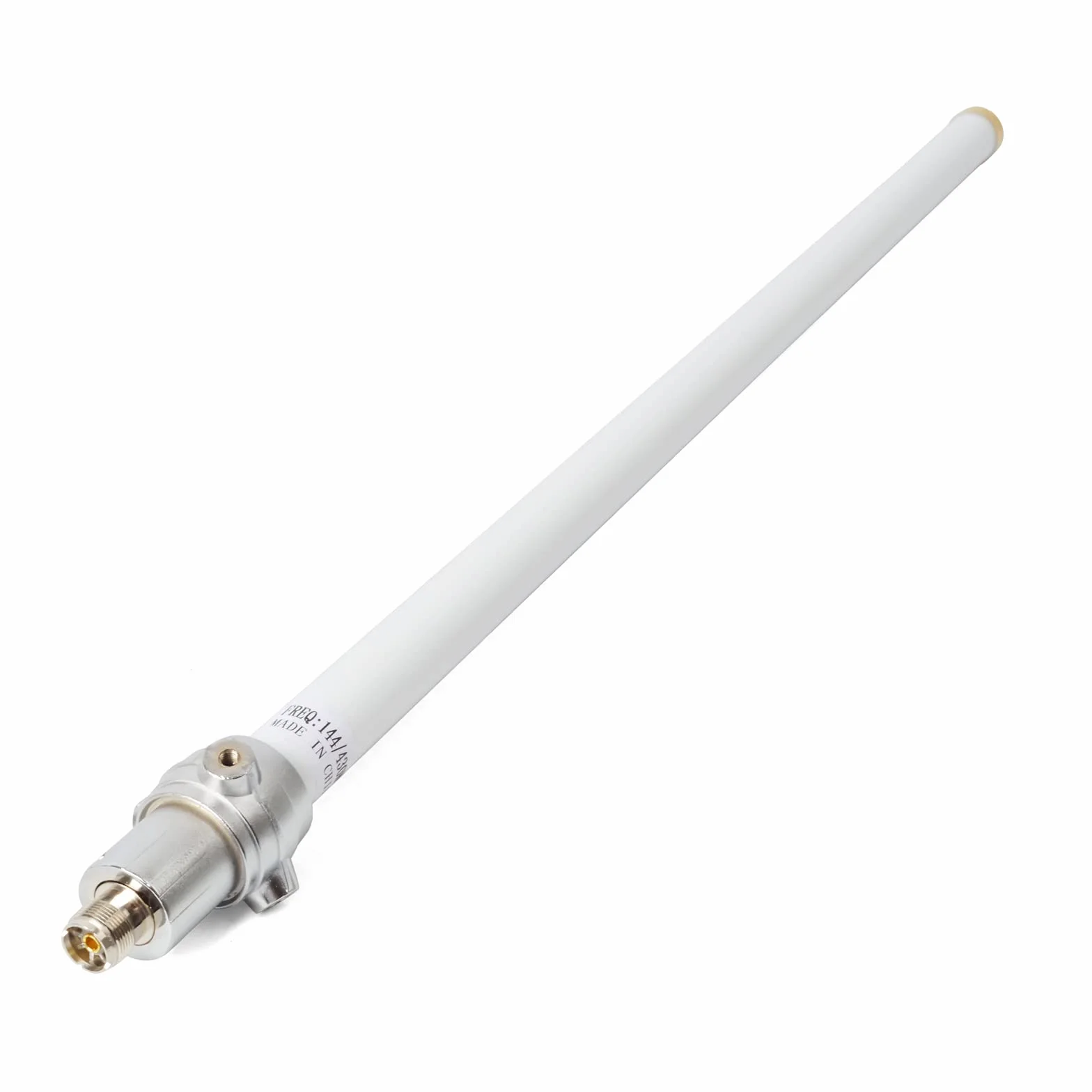 UAYESOK Antena bazowa dla amatorów Dualband UHF VHF antena z włókna szklanego, pionowa antena bazowa 4,5/7,2 dBi SO239 wysokie wzmocnienie do radiowych odbiorników, repeaterów, policji, skanerów samochodów ciężarowych SUV