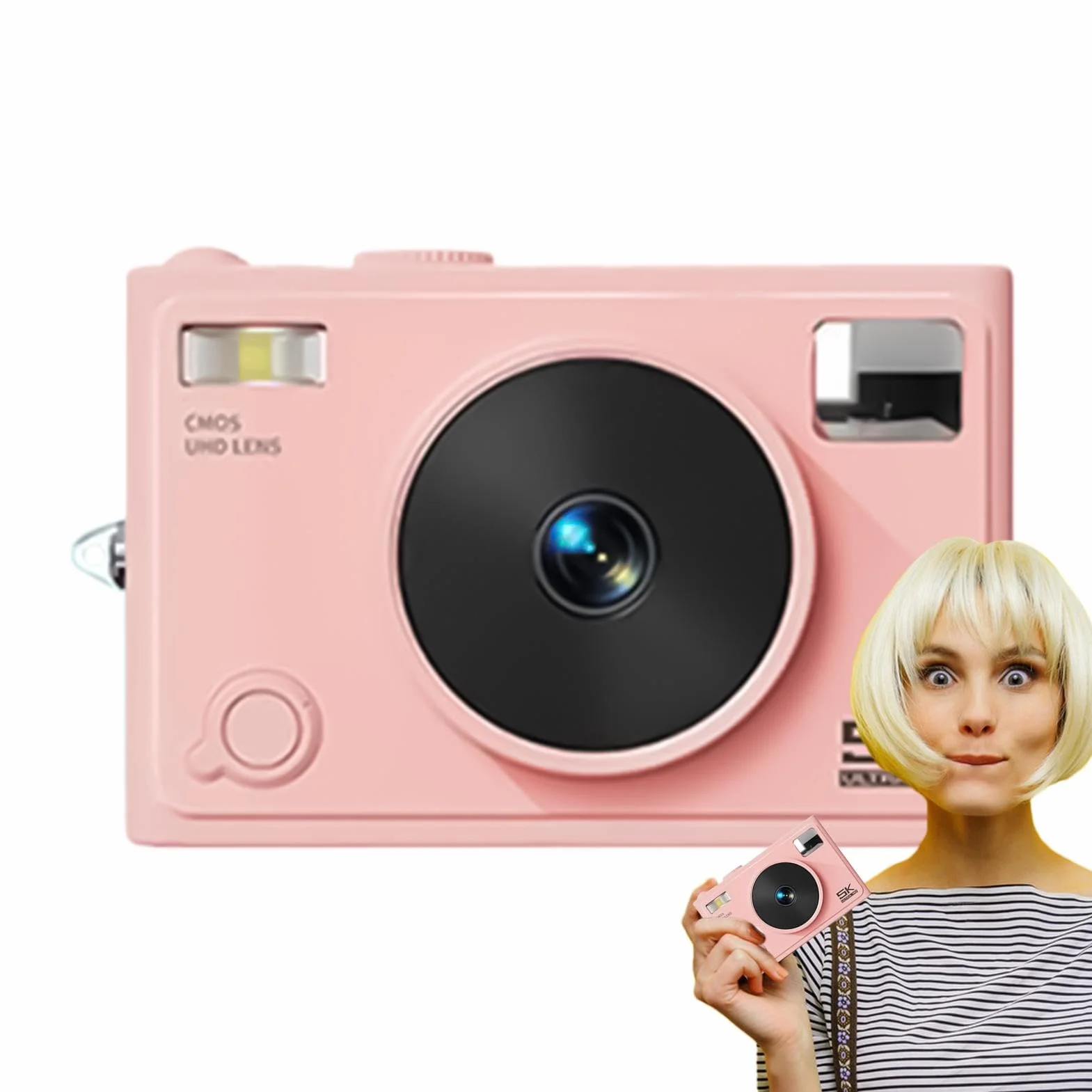 Travel Digital Camera, aparat cyfrowy do fotografii Przenośny aparat | Anti Shake, 72MP, 2,8-calowy ekran IPS, profesjonalne narzędzie do robienia zdjęć do vlogowania, urodziny świąteczne