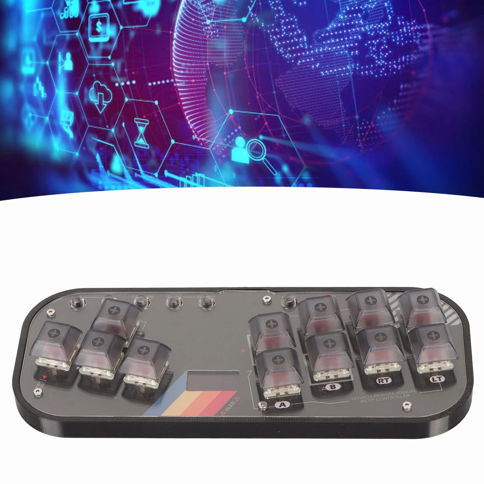 Generic Klawiatura Fighting Box Bardzo Niskie Opóźnienia dla Kontrolera SOCD Fighting Stick na PC Mechaniczny Kluczykowy 7,5x3,0x0,4 Cala
