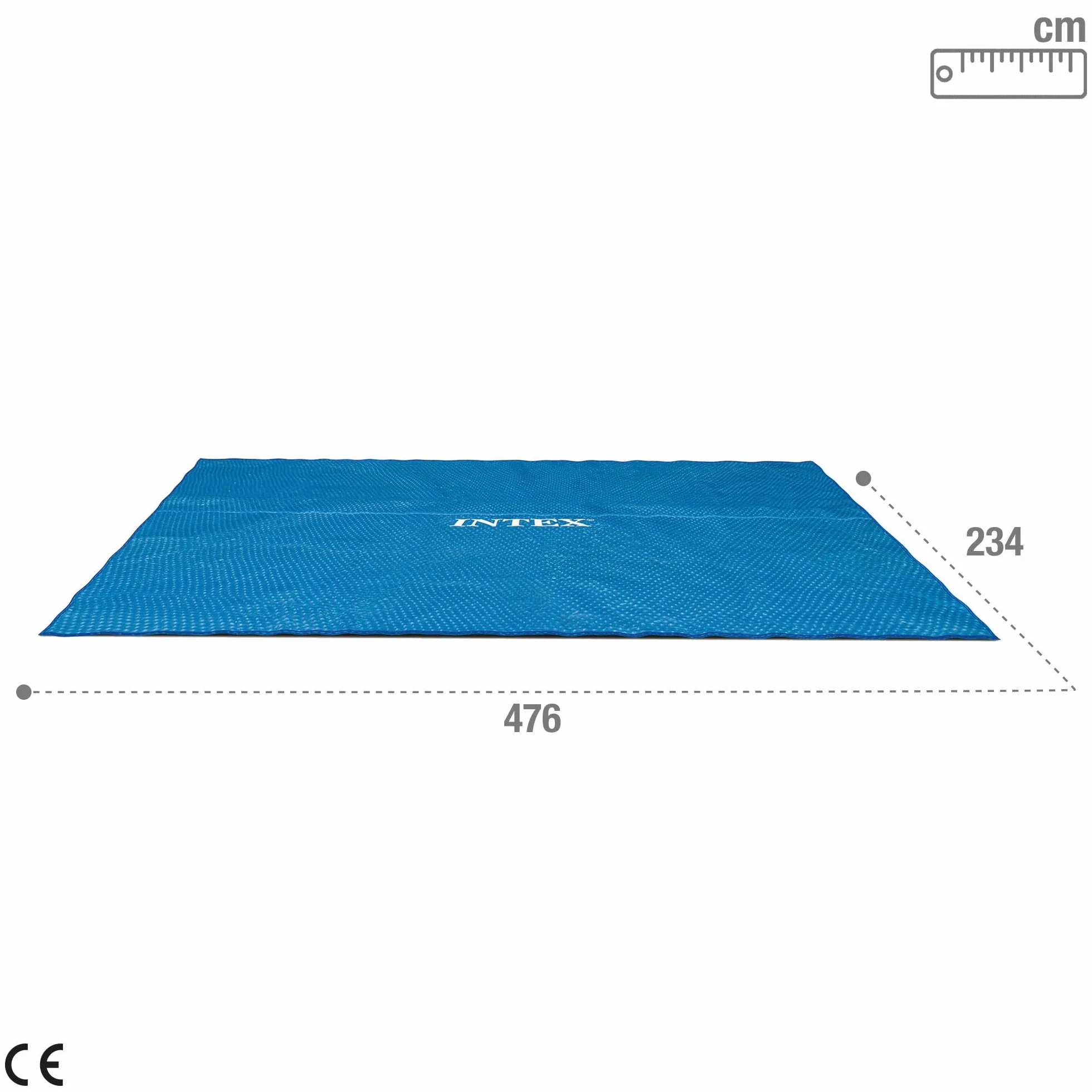 Intex Plandeka solarna do Ultra Frame prostokątna 488 x 244 cm grubość 160 mikronów Niebieska