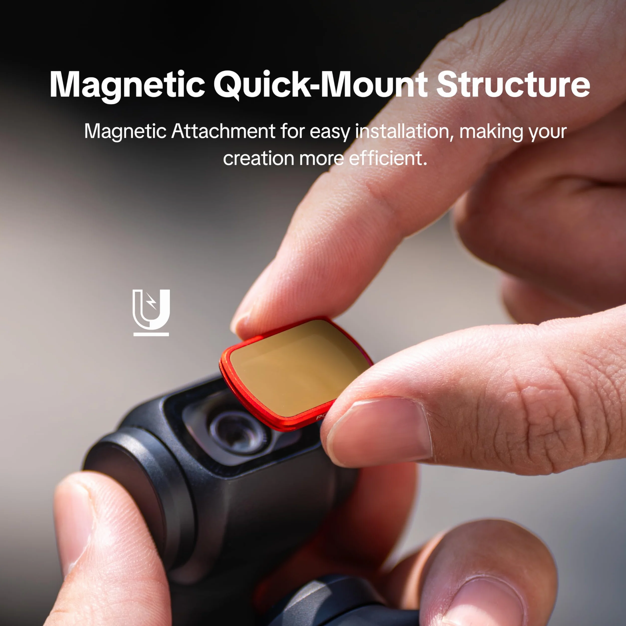 PGYTECH Zestaw 3w1 Magnetyczny Filtr do DJI Osmo Pocket 3/Pocket 4 | CPL + VND + Black Mist 1/4 Kołowy Filtr Polaryzacyjny i Regulowany ND, Profesjonalne Szkło Optyczne, Wodoodporne Vloga
