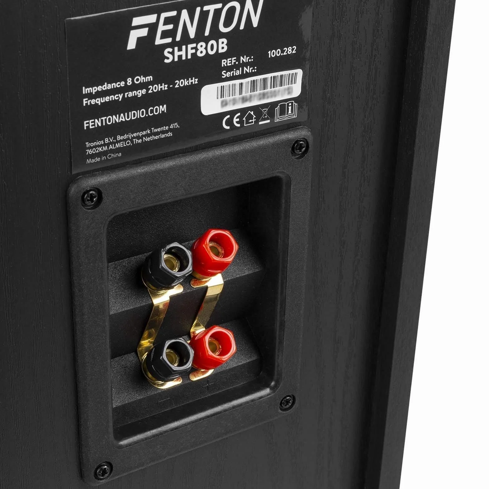 Fenton SHF80B Hifi Speakers 500W - 3-drożny zestaw głośników High-End - 3 Woofery + Głośniki wysokotonowe - muzyka, filmy i gry - czarny