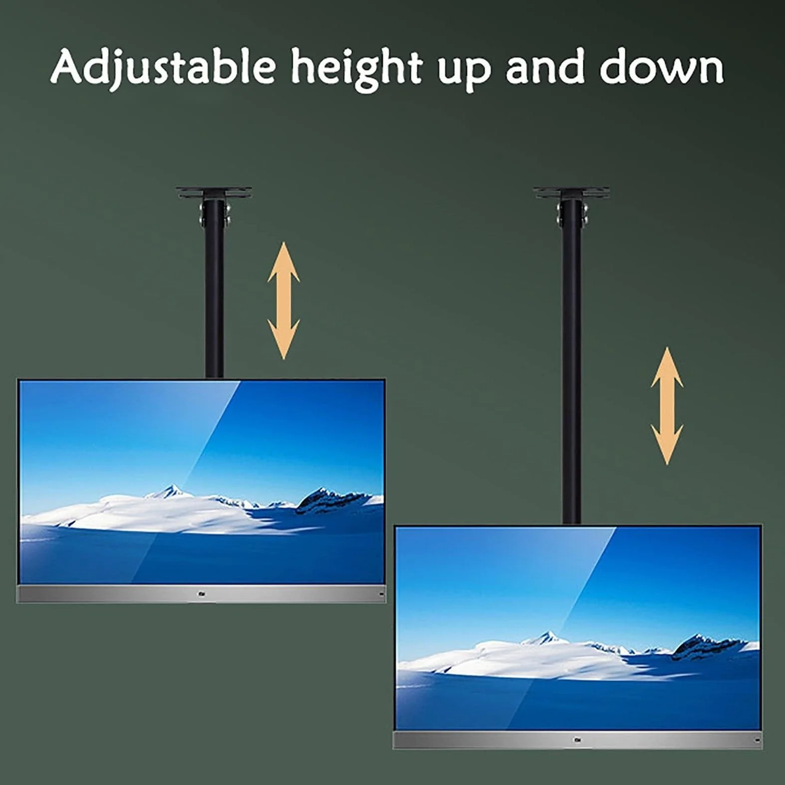 Uchwyt do telewizora Mounthang Smart TV Sufitowy uchwyt na telewizor obracany o 360° uchwyt na telewizor regulowany uchwyt ścienny do telewizora dostosowuje się do większości monitorów LCD od 32 do 55