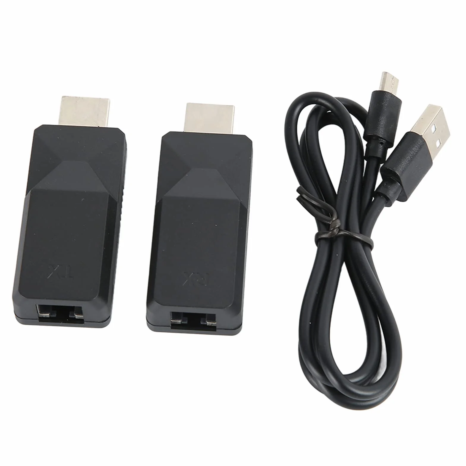 Bezprzewodowy nadajnik i odbiornik HDMI, 1920 X 1080 HDMI Extender Kit 165ft Cat5 Cat6 Ethernet RJ45 na HDMI Adapter Converter do laptopa PC Projektor