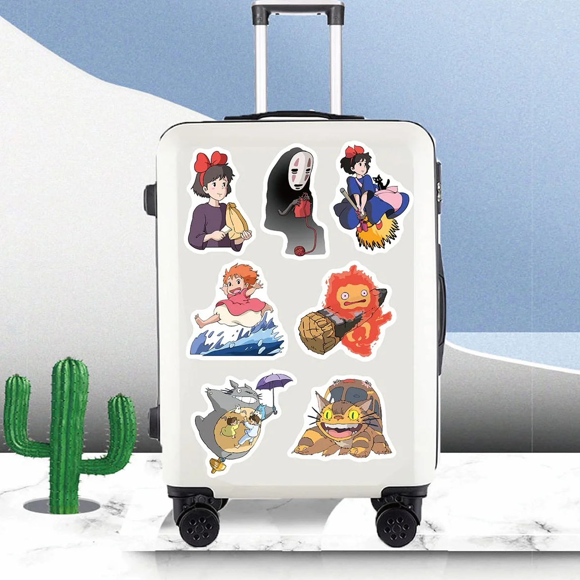 Totoro 100 szt. wodoodporne winylowe naklejki do dekoracji DIY, graffiti na samochód, motocykl, laptop, rower, deskorolkę, snowboard, bagaż, MacBook, iPad i inne