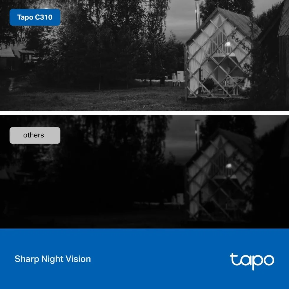 Tapo Bezprzewodowa kamera bezpieczeństwa do użytku na zewnątrz, odporna na warunki atmosferyczne, elastyczna instalacja, nie wymaga koncentratora, współpracuje z Alexą i Google Home, Ultra High
