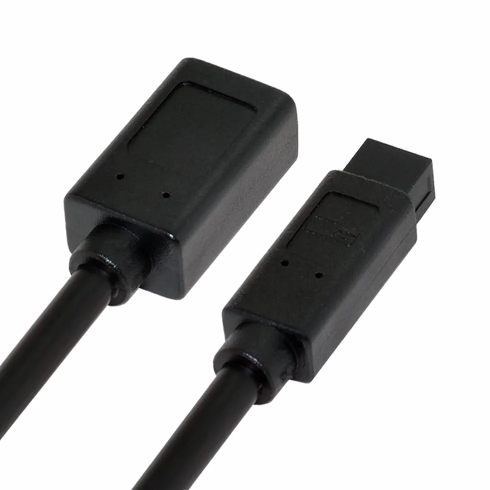 IEEE 1394 6-pinowy żeński do 1394b 9Pin męski Firewire 400 do 800 kabel 20 cm