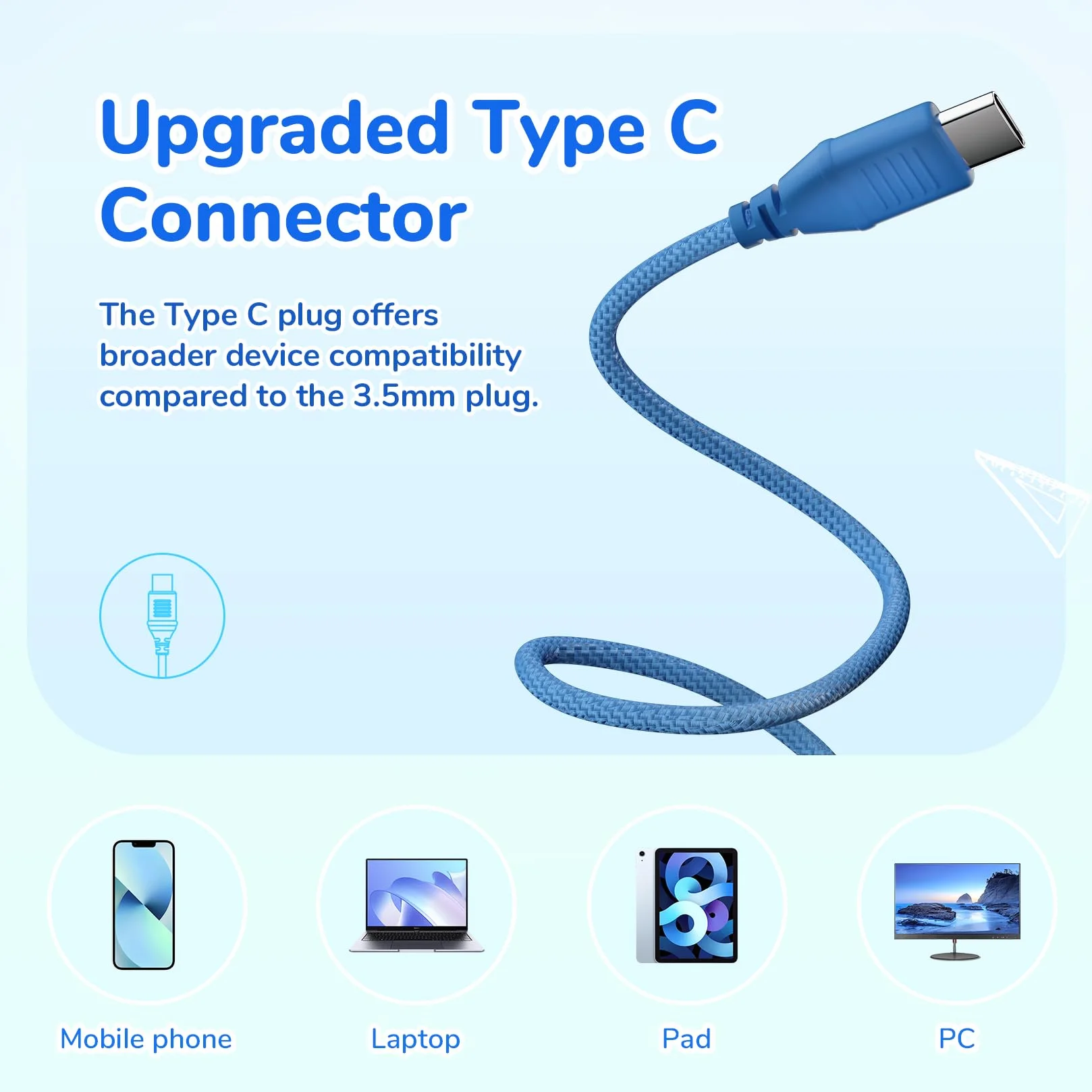 EarFun Kinder Kopfhörer mit USB-C Kabel