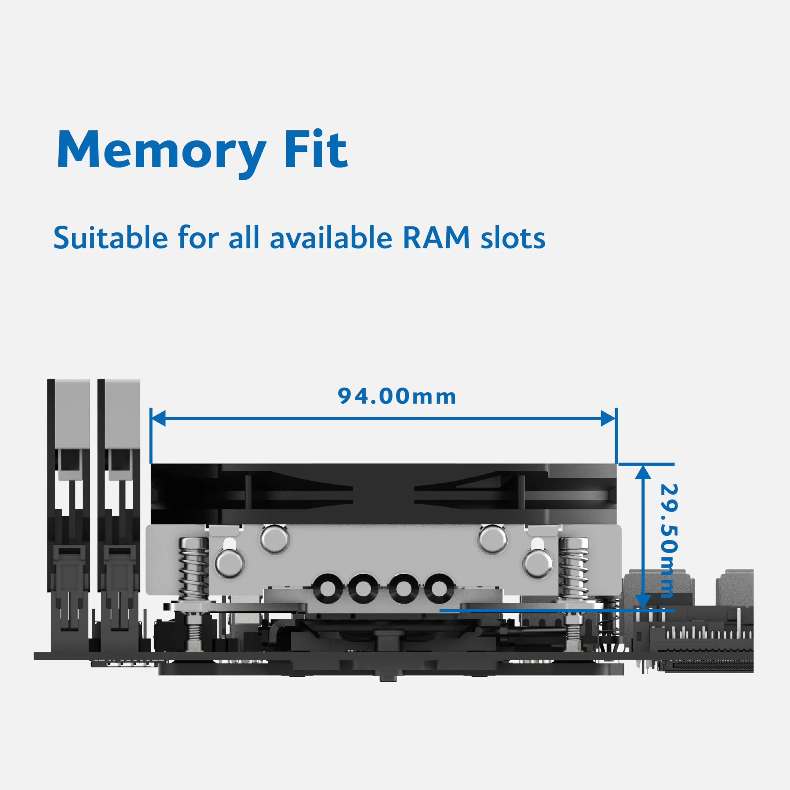Akasa Alucia H4i, Intel LGA1700/1200/115X kompatybilny z 4 końcówkami rur grzewczych z kulką chłodzącą CPU, wentylator 92 mm, maksymalna prędkość 3600 RPM, wentylator chłodzący o niskim poziomie