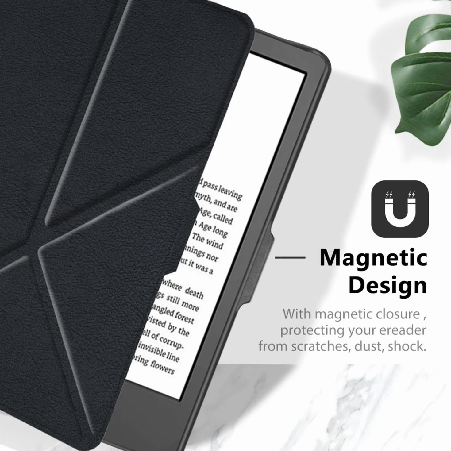 Odporne na wstrząsy etui do KOBO Clara Colour - Etui KOBO Clara BW 6" czytnik e-booków ze składanym stojakiem ochronnym (czarny)
