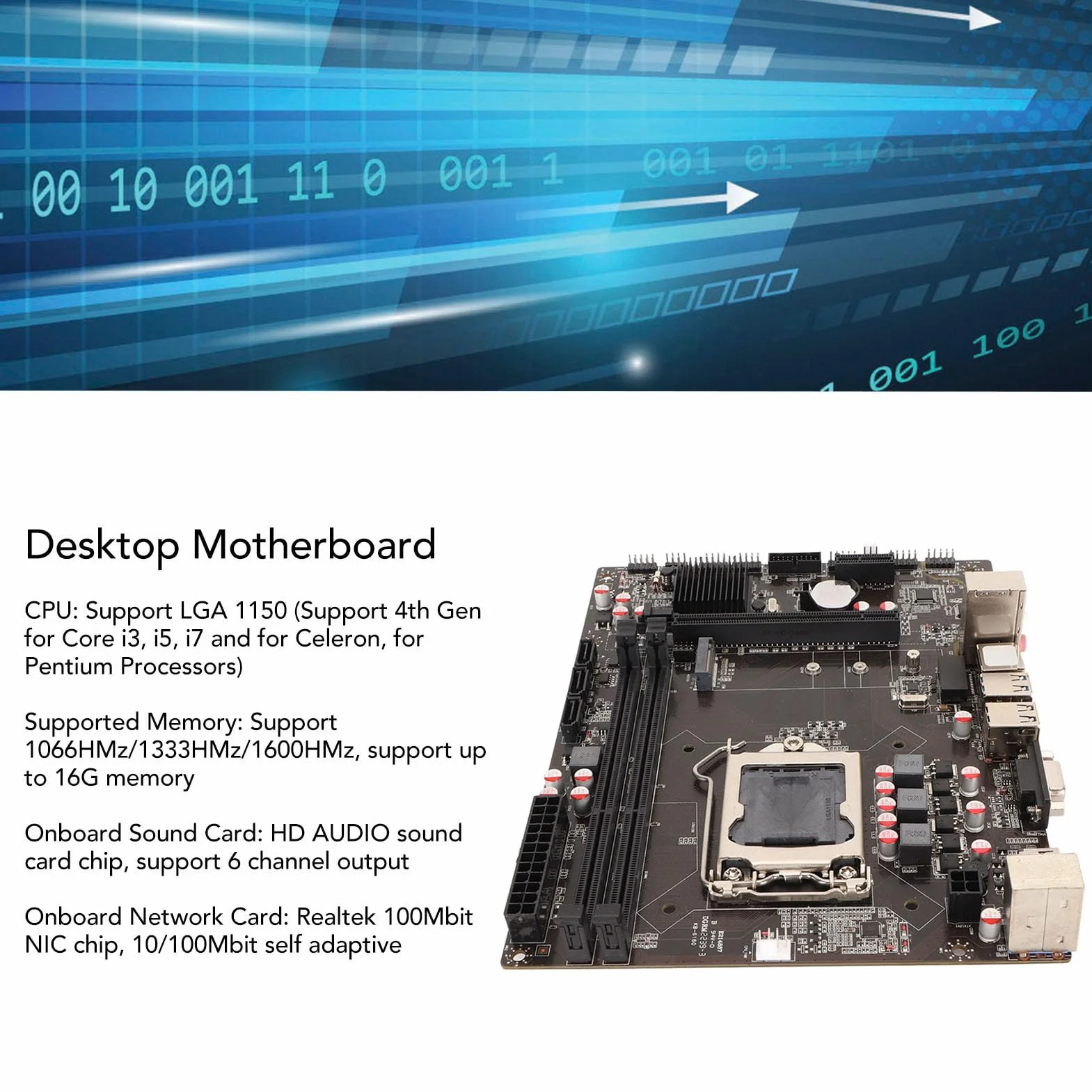Płyta Główna ATX, B85A LGA 1150, DDR3 PCI E X16 Gen 3.0 dla Celeron, dla Pentium, 3.0