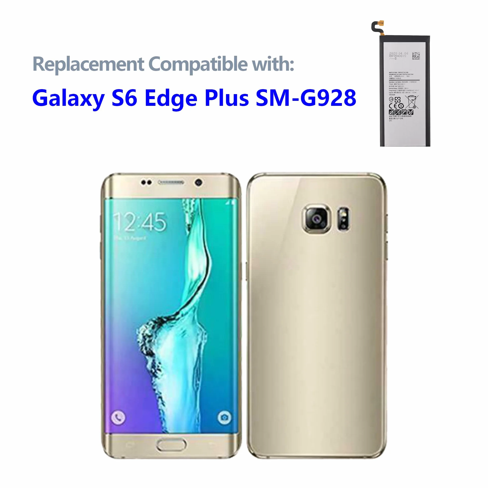 Akumulator zamienny EB-BG928ABE kompatybilny z Samsung Galaxy S6 Edge Plus S6 Edge+ SM-G928 z narzędziami