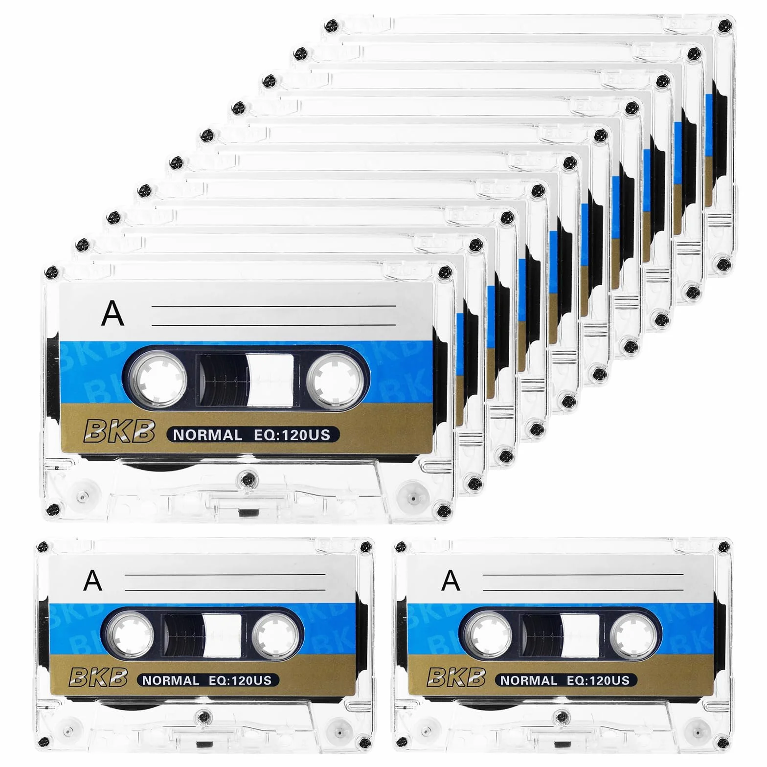 10 sztuk pustych kaset audio, o niskim poziomie szumów, 60 min audio kaseta Empty, kasety muzyczne, puste kasety audio do wykładów, seminariów, nagrań