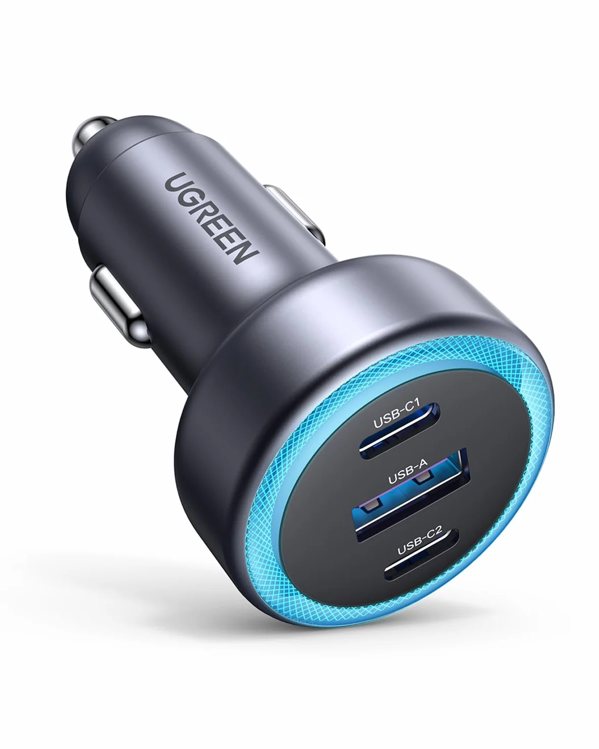 UGREEN 3-portowa zapalniczka samochodowa USB C PD30W ładowarka samochodowa 12V ładowarka samochodowa USB C akcesoria samochodowe kompatybilne z iPhone 17/17 Pro/17 Pro Max/16/15, ipad, S25, GPS itp