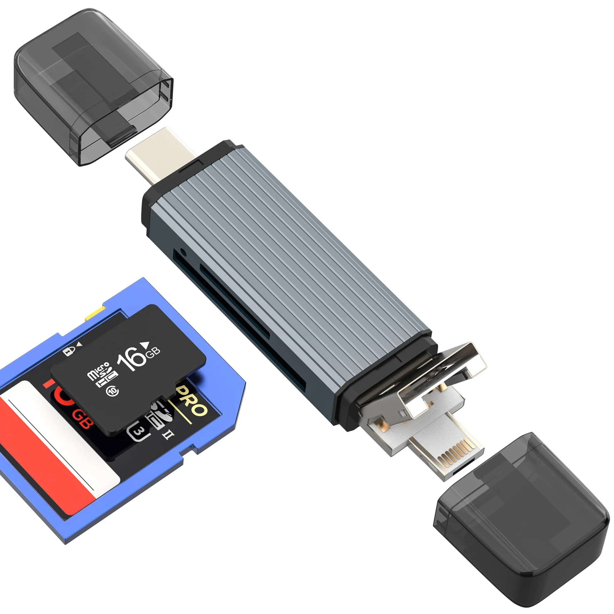 Adapter czytnik kart SD Micro SD TF USB C OTG Lightning do iPhone 16 15 Pro Max Samsung Apple karta pamięci szybki transfer