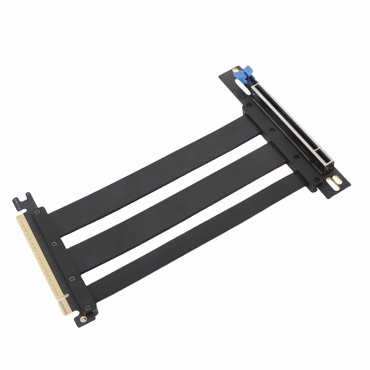 Fabater Ekranowany Kabel Riser PCIE 5.0 X16 do RTX 4090 (Ti) Kabel Przedłużający 128 Gb/s do Obudowy Komputera PC Aplikacje AI — ABS, Czarny (15cm)