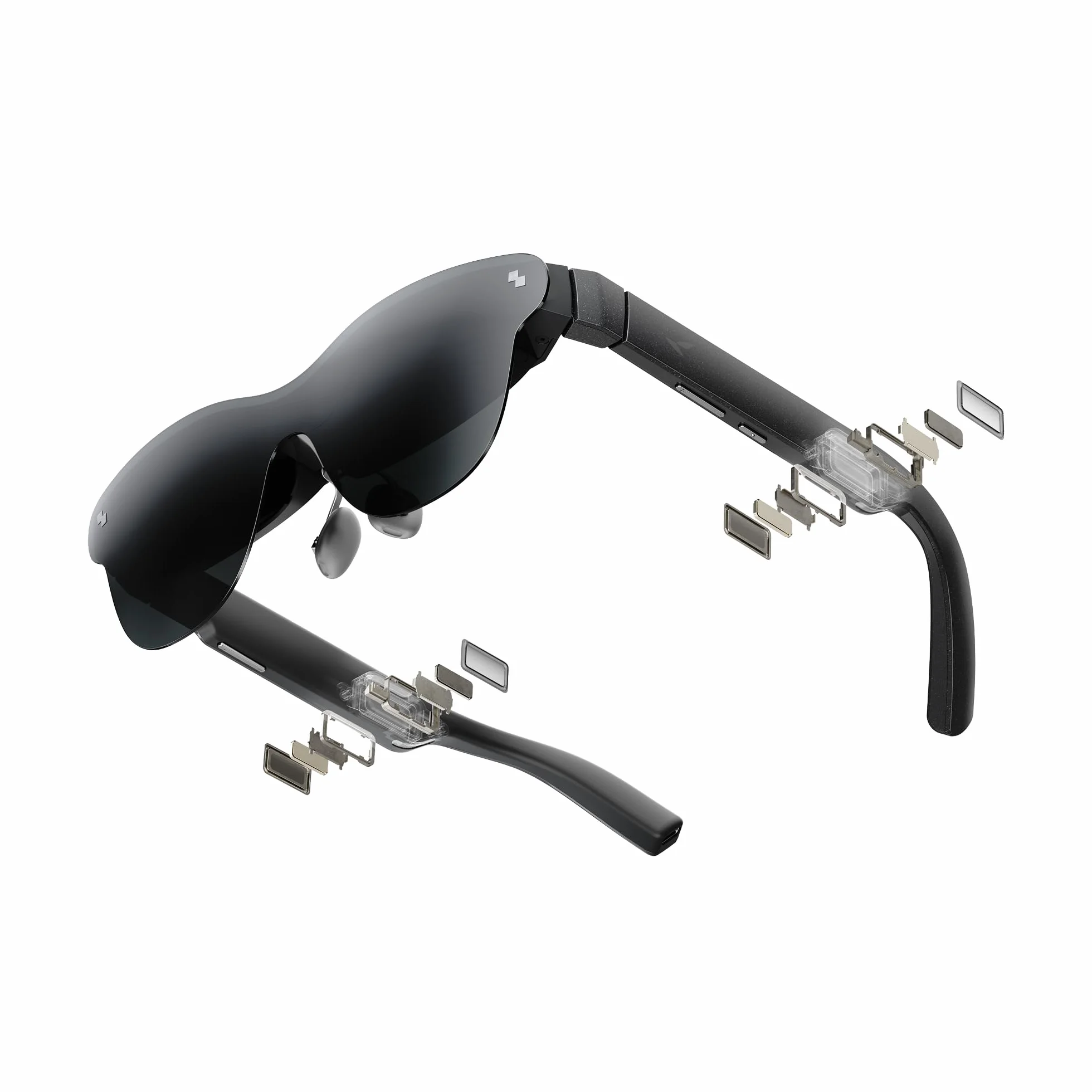 RayNeo Air 4 Pro Okulary AR/XR, Wyświetlacz HDR10, Chip Vision 4000, Wirtualne Kino 201 cali, Dźwięk przez Bang & Olufsen, Okulary 3D do Filmów i Gier dla iPhone 17,16,15/Android/Mac/Steam Deck/PS4/5