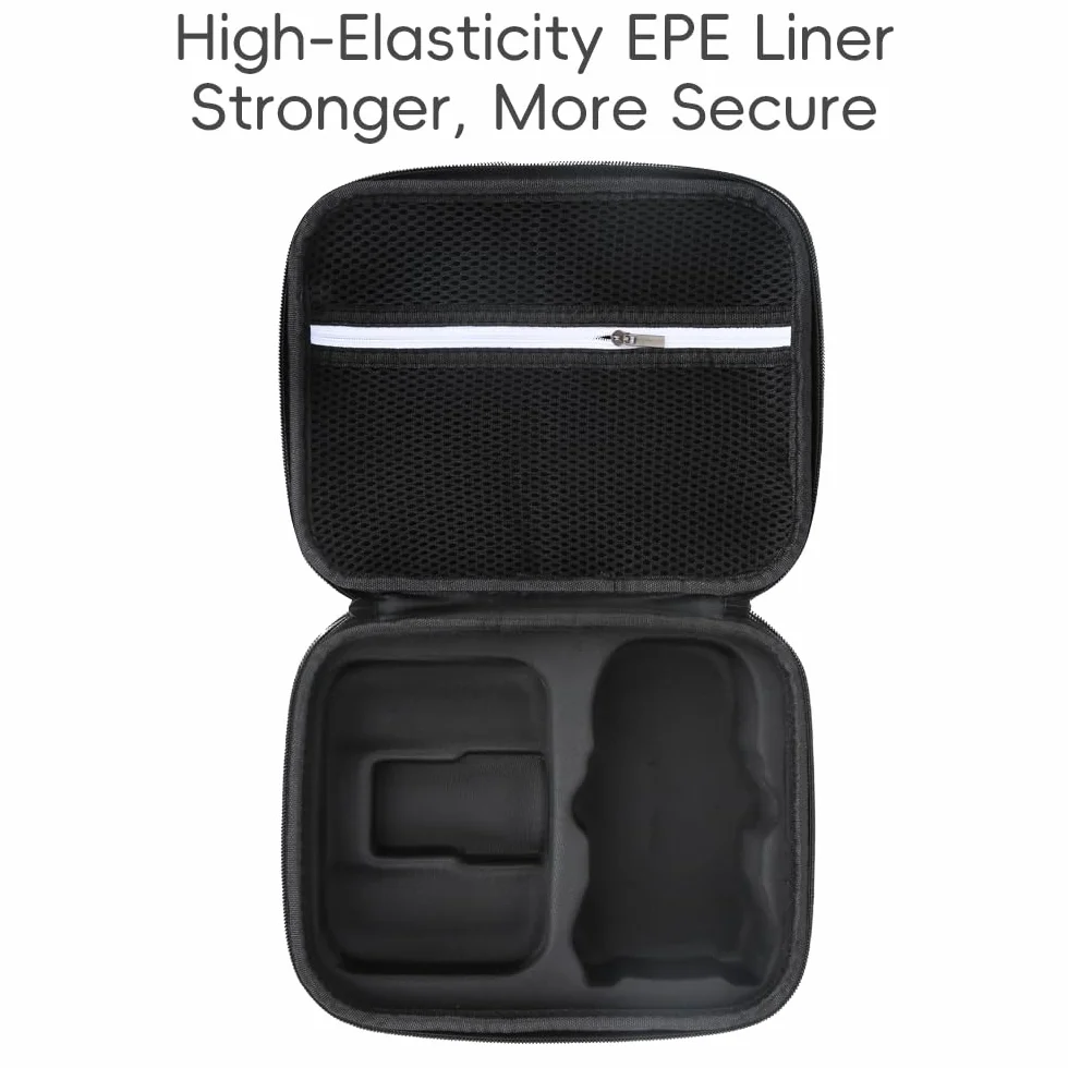 Futerał do DJI Lito X1/Lito 1 z dwoma bateriami combo, przenośna torba do przechowywania, twarda obudowa ochronna do drona DJI Lito X1/Lito 1 i pilota RC-N3, Czarny, Proste